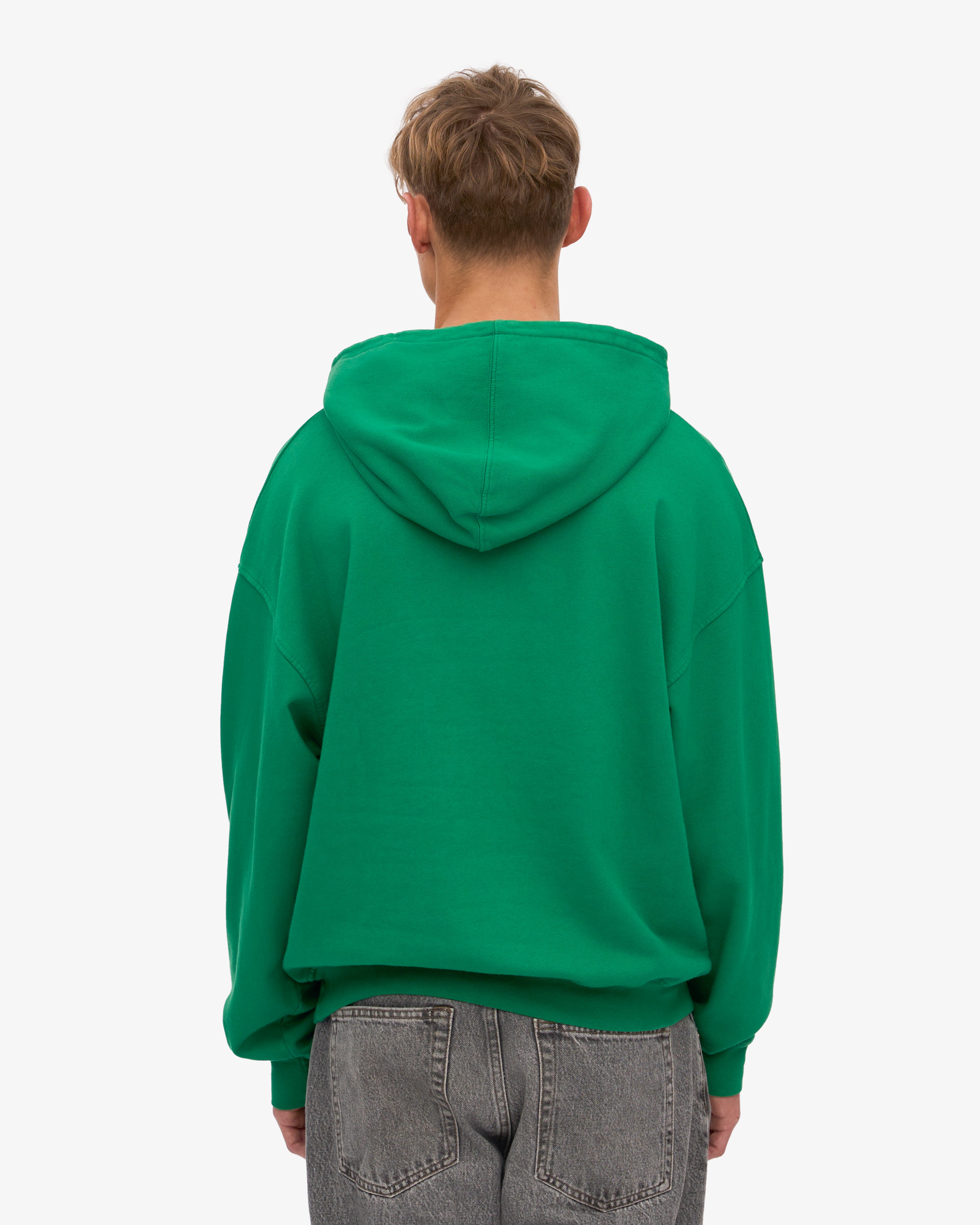 Organic Oversized Hoodie - Kelly Green | Eco-Friendly Cotton Pullover for Men & Women | Perfect for Casual Wear, Gym, and Outdoor Activities