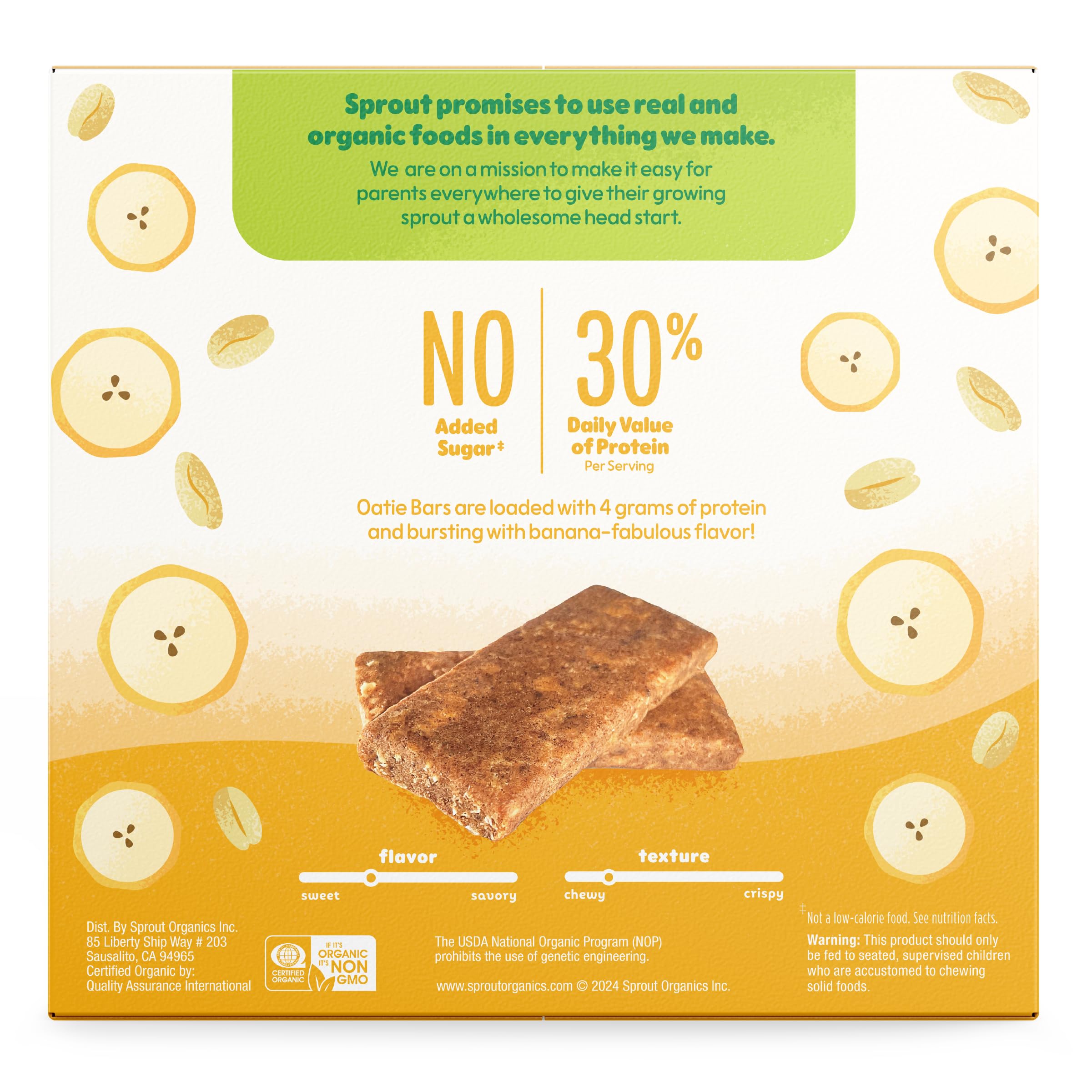 Organic Cocomelon Sprout Banana Snack Bars for Babies & Toddlers - 5 Count (Pack of 6) | Healthy On-The-Go Snacks for Daycare, Travel & Playtime