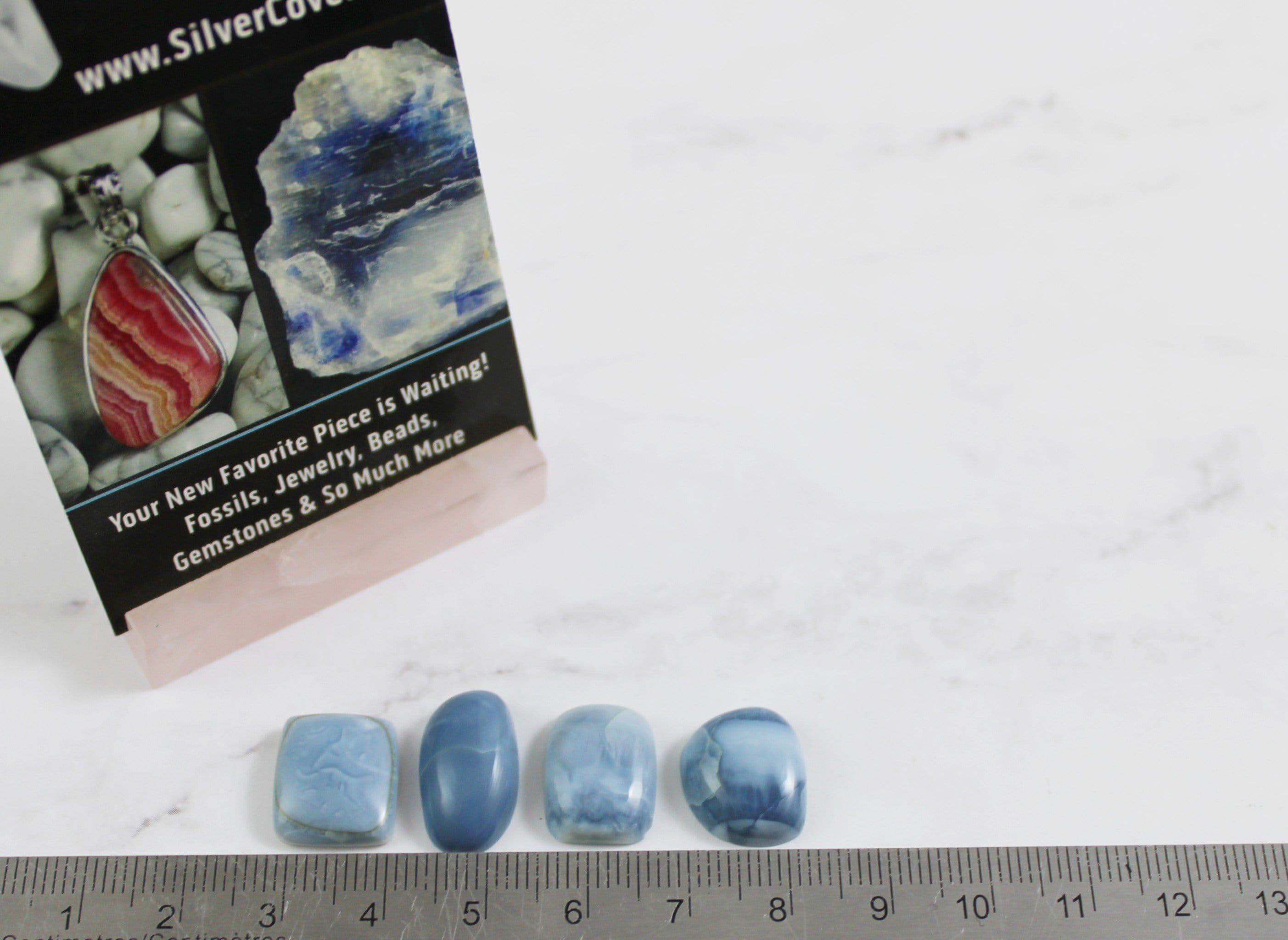 Natural Blue Opal Cabochons for Jewelry Making - High Quality Gemstone Beads for Necklaces, Bracelets & DIY Crafts - Perfect for Gifts & Healing Crystal Collections