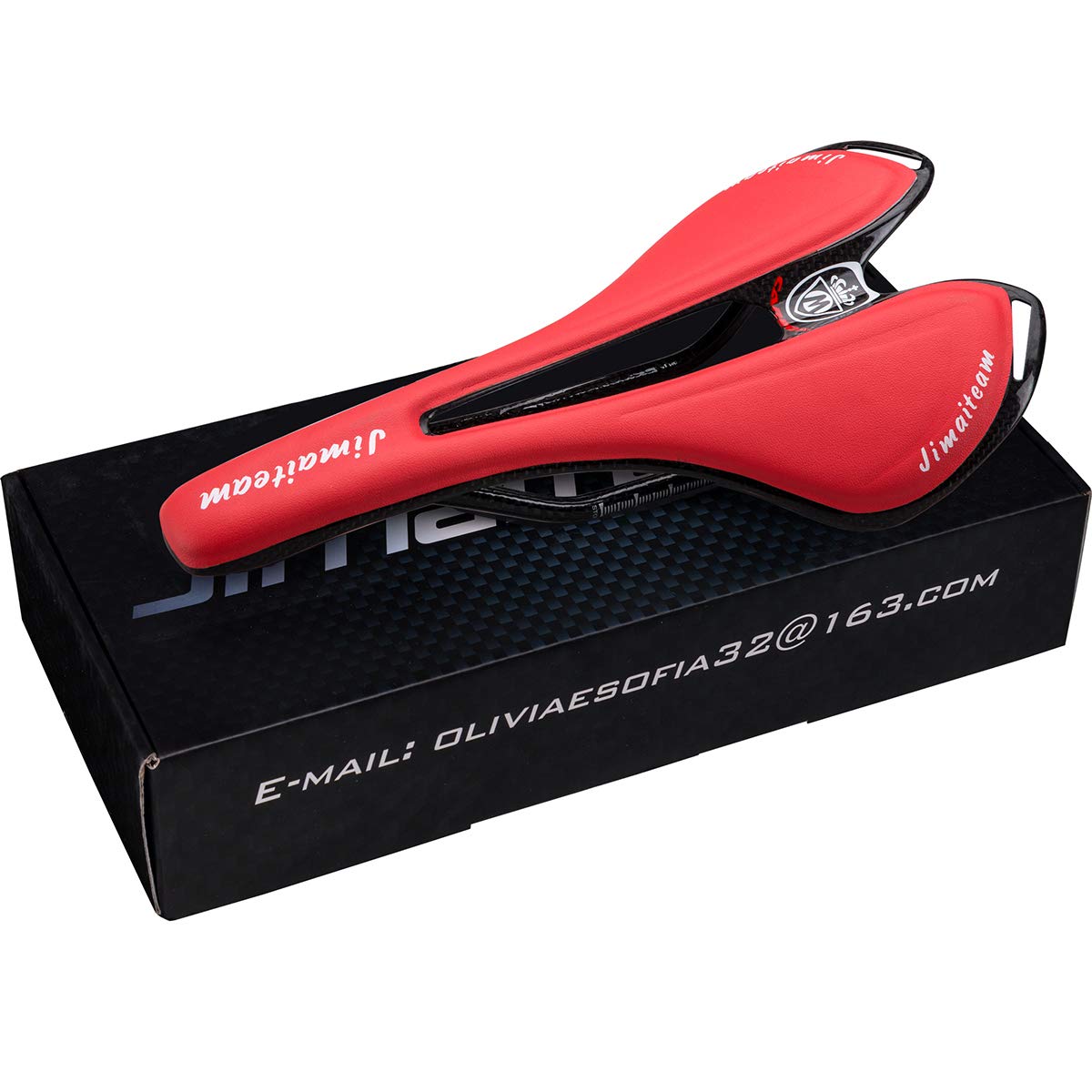 Premium Carbon Fiber Road Bike Saddle - Lightweight Comfortable Bicycle Seat with PU Leather Cover for Road & Mountain Bikes - Perfect for Long Distance Cycling and Commuting