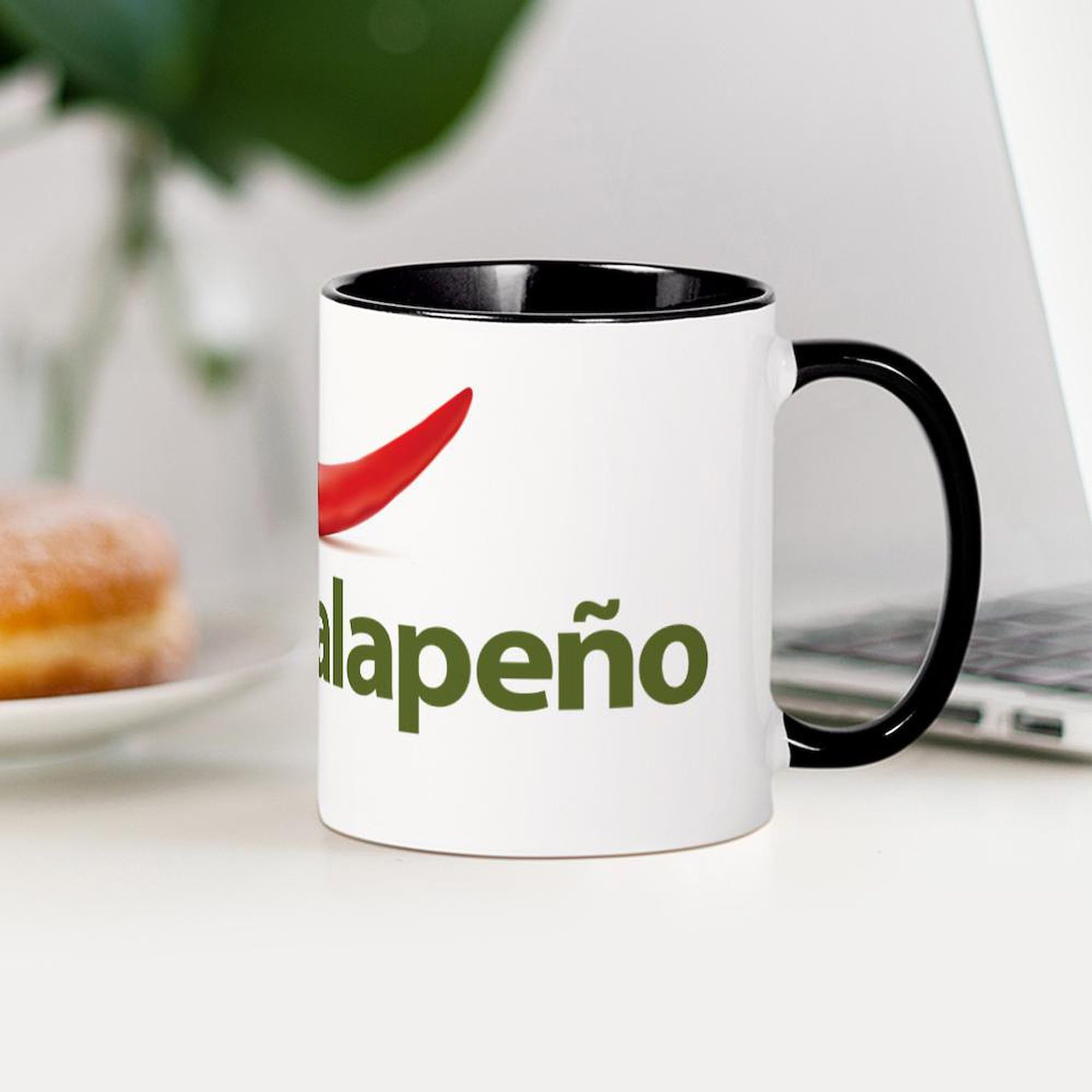 Hot Jalapeno 11 oz (325 ml) Ceramic Coffee Mug - Spicy Gift for Coffee Lovers, Office Use & Home Decor