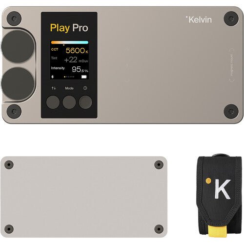 Kelvin Play Pro RGB LED Light Panel - 18W Dimmable Studio Lighting for Photography, YouTube Videos & Live Streaming - Perfect for Content Creators, Vloggers & Gamers