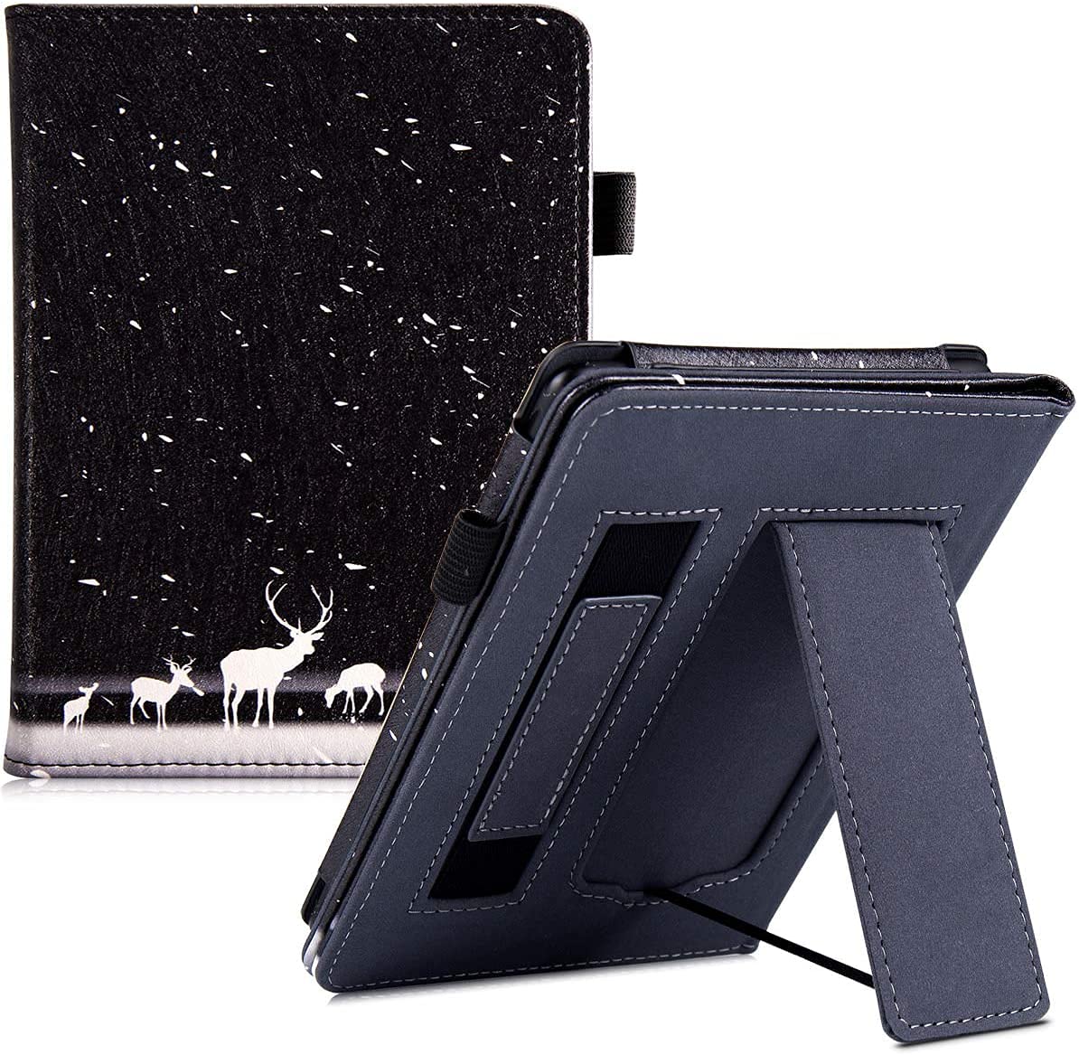 Premium Kindle Paperwhite Case (10th Gen/2018 & All Versions) - Smart Protective Cover with Hand Strap, Foldable Stand, Magnetic Closure, Auto Wake/Sleep - Perfect for Reading, Travel & Commuting