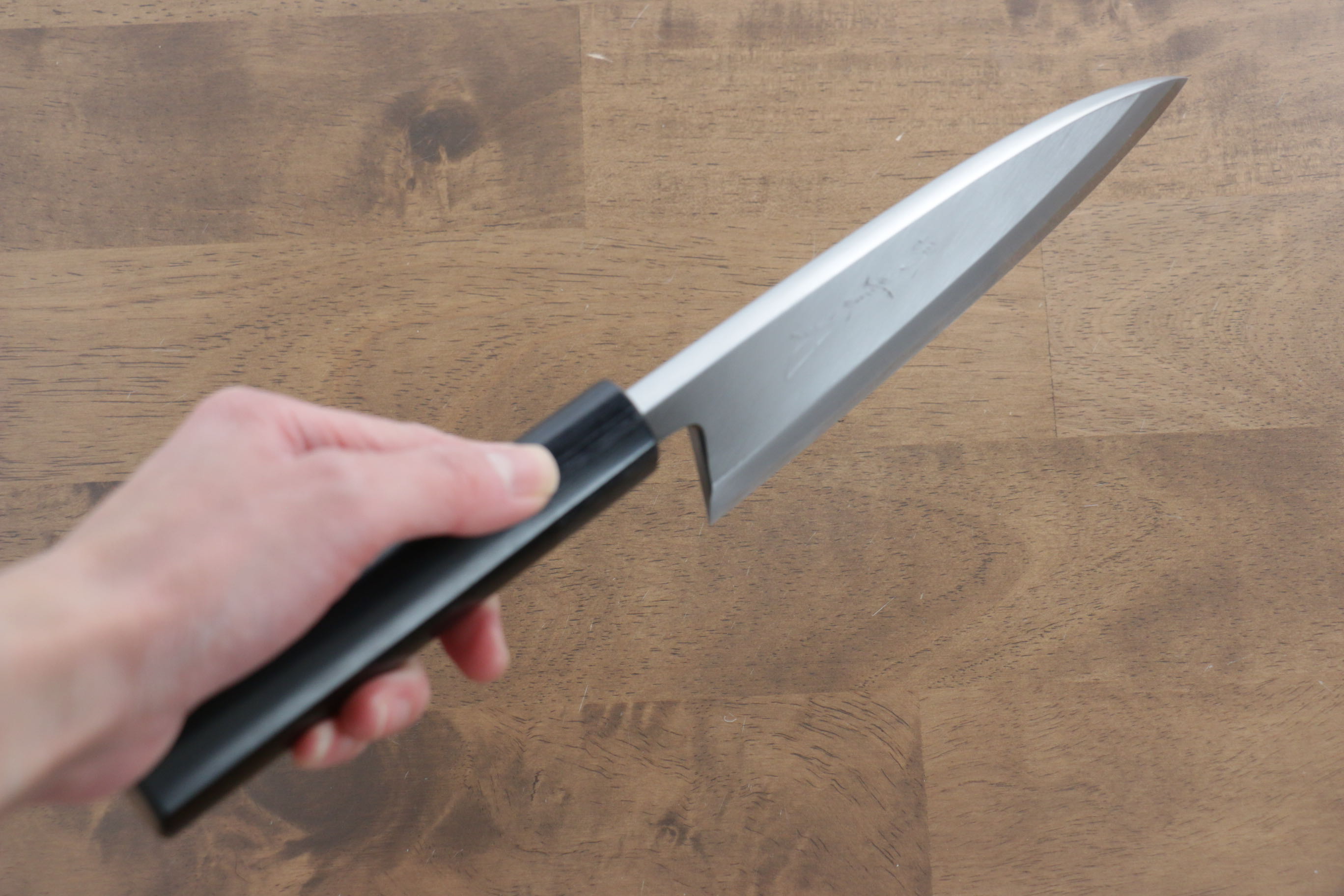 Premium Jikko White Steel No.2 Deba Knife 165mm - Japanese Professional Chef Knife with Shitan Handle - Perfect for Sushi, Fish Filleting & Meat Cutting