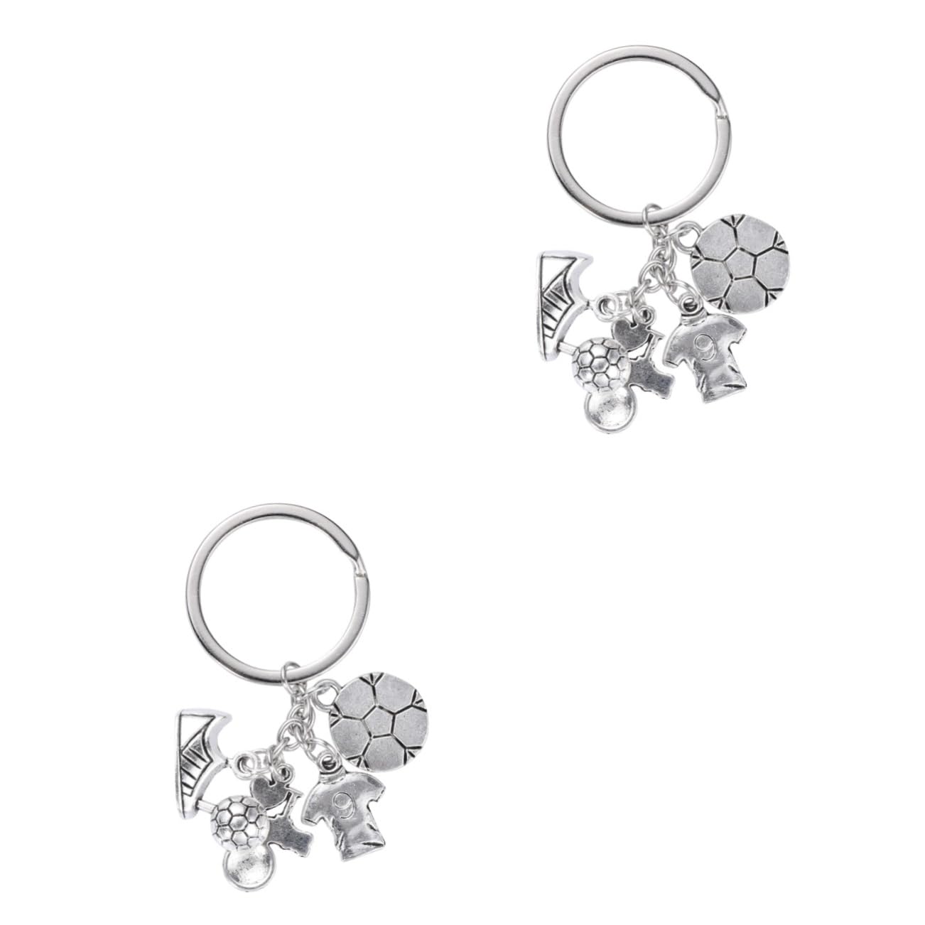 Balacoo 2 Pcs Alloy Soccer & Baseball Keychains - Sports Themed Party Favors for Boys, Perfect for Gifts, Backpacks, and Car Keys
