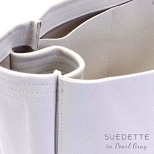 Genuine Suede Leather Handbag Organizer Insert - Compatible with Designer Deauville Canvas Tote Bags (Medium & Large) | Perfect for Work, Travel & Everyday Use