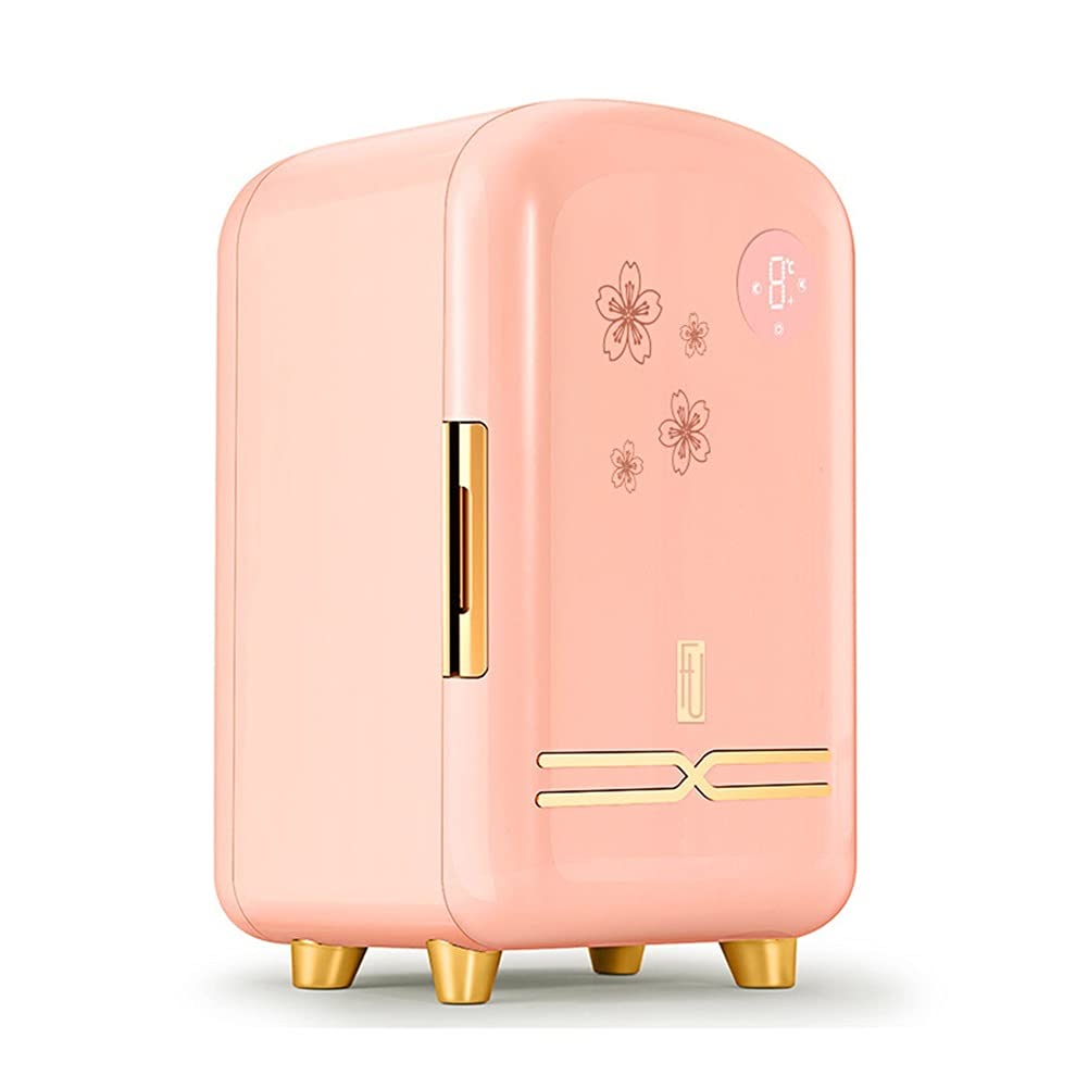 Mini Fridge for Skincare - 15L AC/DC Makeup Refrigerator with Glass Door & Digital Temperature Control | Compact Cosmetic Fridge for Bedroom, Salon & Dorm | Perfect for Storing Serums, Creams & Perfumes