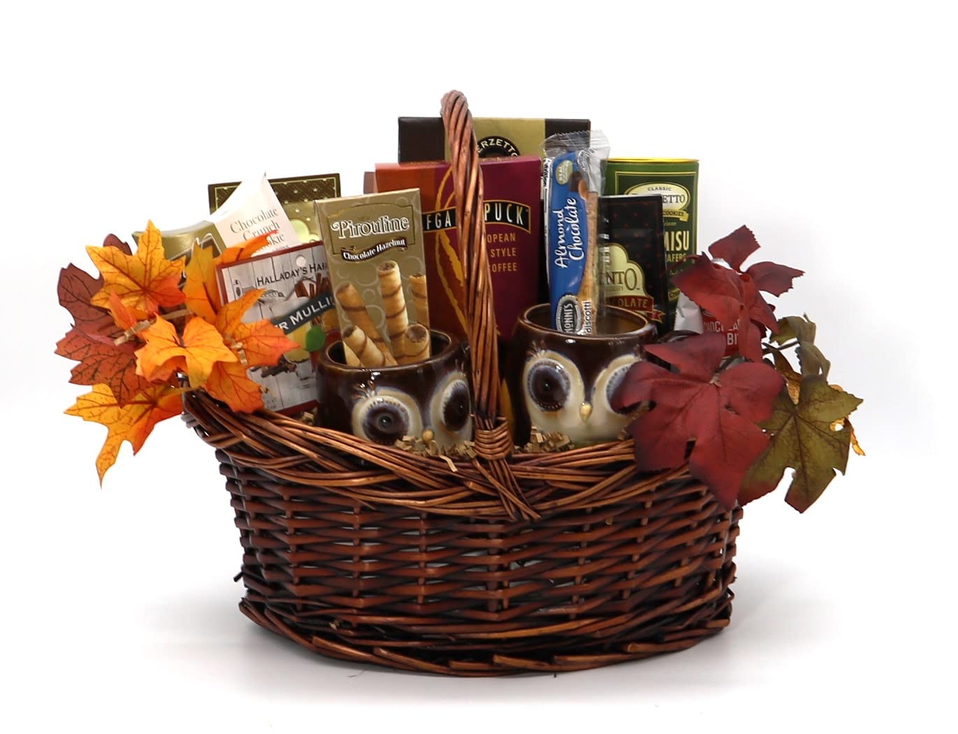 Gourmet Fall Gift Basket - Large Thanksgiving & Christmas Snack Hamper with Sweets & Chocolates (4 lbs) - Perfect for Family, Office, Sympathy, Anniversary & Welcome Gifts | Seasonal Holiday Treats for Parties & Corporate Events