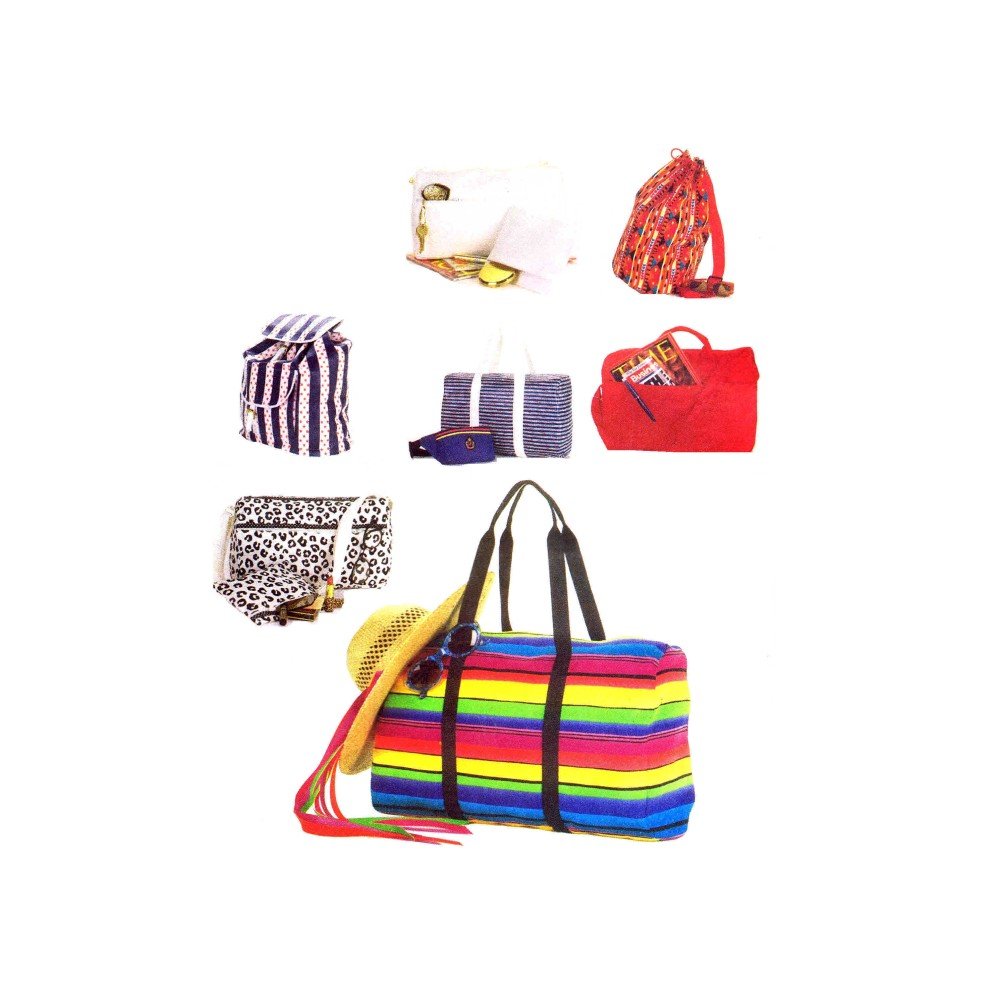 Butterick #6678 Sports Bags, Tote Bags & Backpack Sewing Pattern - DIY Gym, Travel & School Bag Making Kit for Women & Teens | Perfect for Sports, Shopping & Daily Use