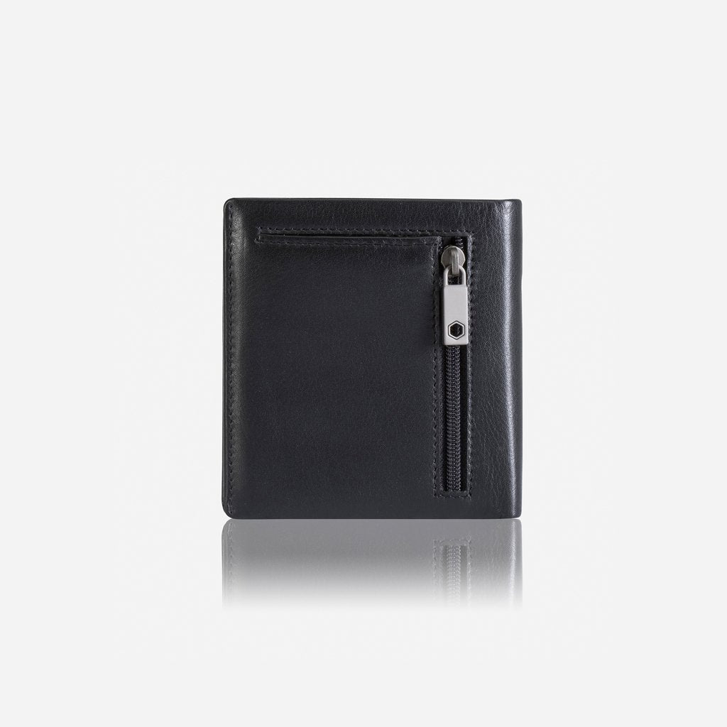 Jekyll & Hide Monaco Slim RFID Blocking Leather Wallet for Men - Black | Credit Card Holder with Coin Pocket | Perfect for Travel, Business & Everyday Use