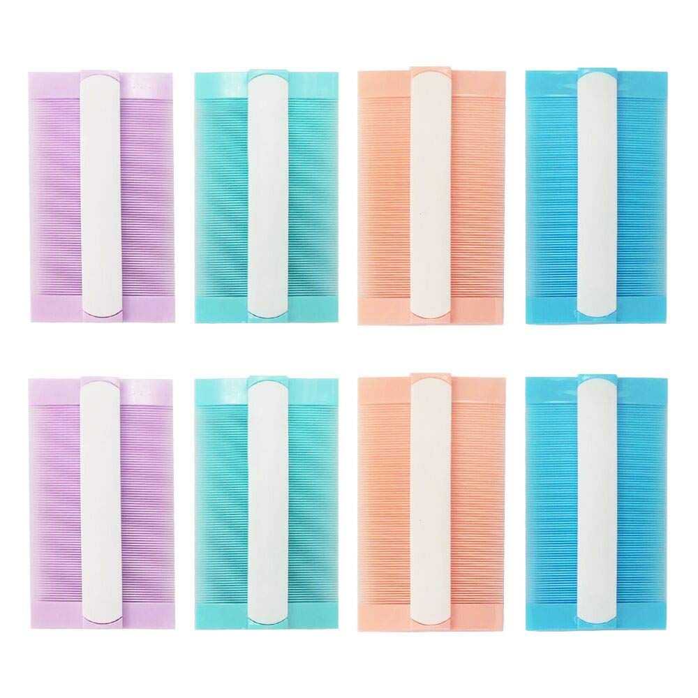 8 Pack Lice Removal Combs for Kids, Adults & Pets - Dual-Sided Teeth Nit Comb Set in 4 Colors | Effective Head Lice Treatment for Home, School & Travel Use