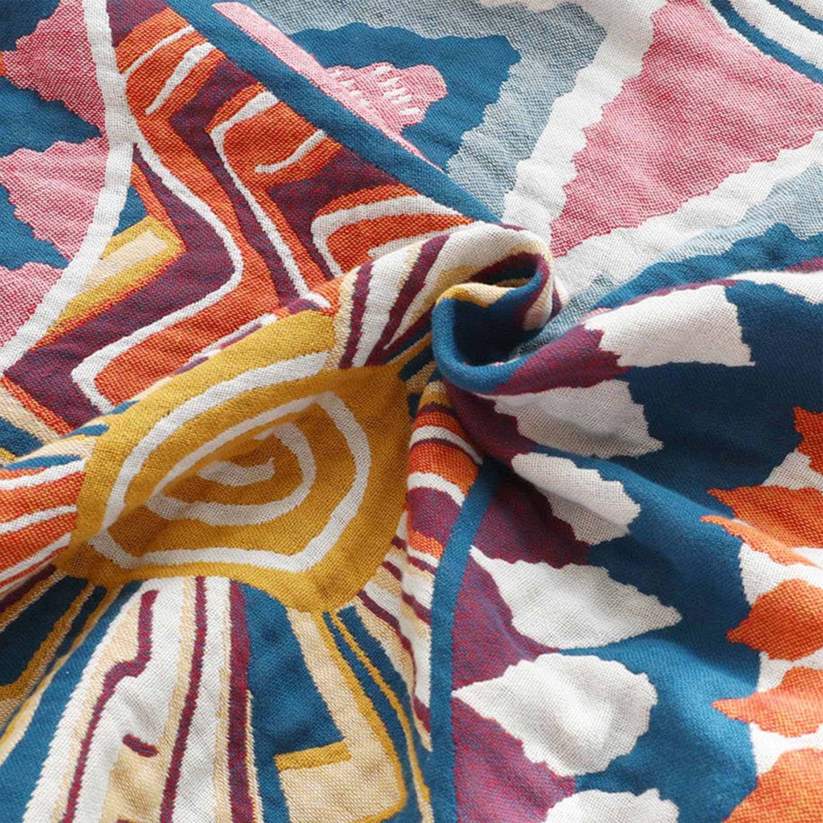 Cooling Quilt - Summer Cotton Gauze Blanket for Hot Sleepers | Lightweight & Breathable Throw for Bed, Sofa, Chair & Travel | 200x230cm | Perfect for Adults & Kids | Stay Cool All Night