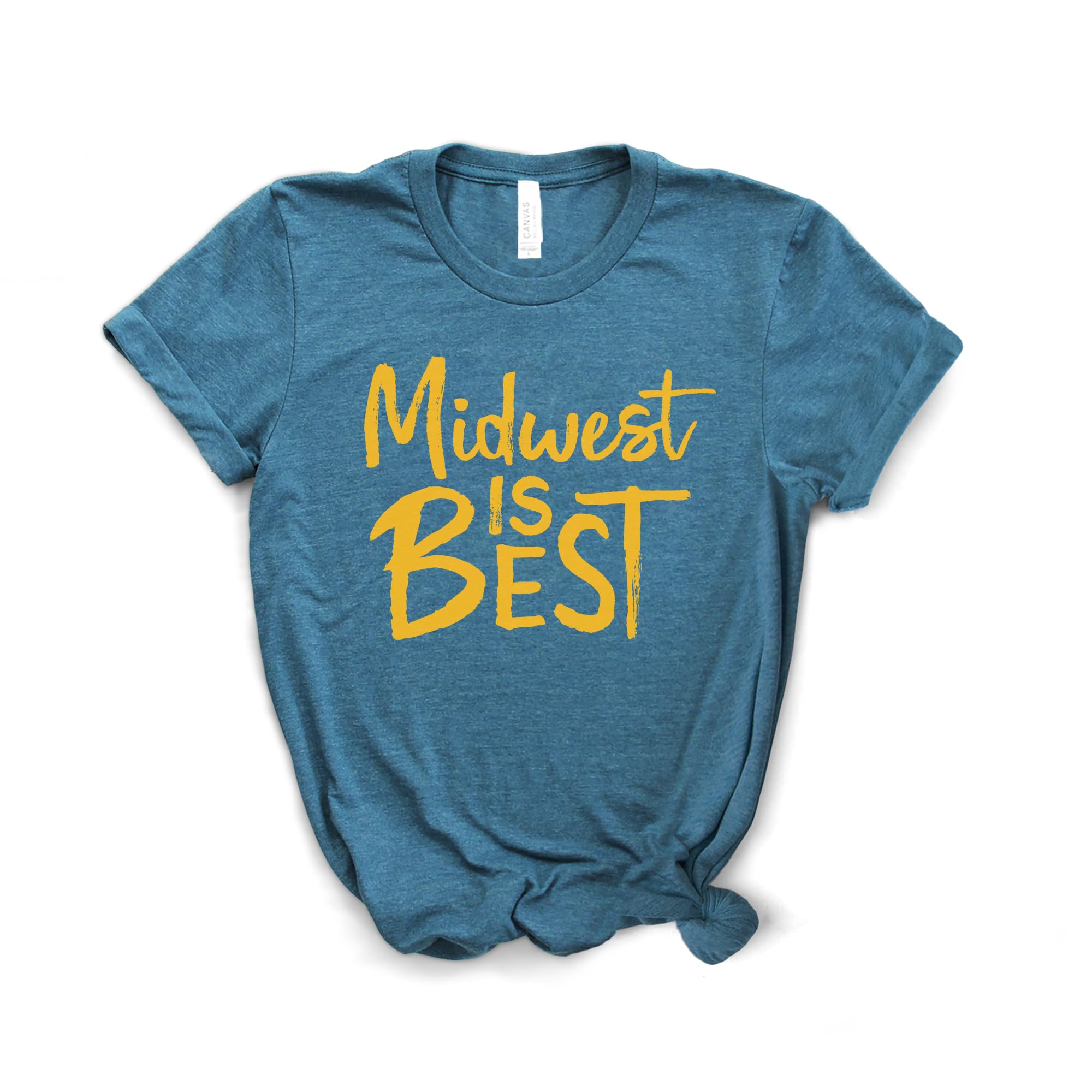 Midwest Pride T-Shirt - Softstyle Unisex Midwest Gift - Best Midwest State Home Apparel - Comfortable Cotton Tee for Everyday Wear, Travel & Midwest-Themed Events