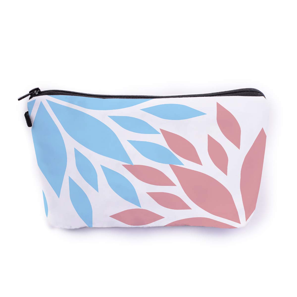 Crazyify Floral Canvas Makeup Bag for Women | Waterproof Cosmetic Pouch with Zipper | Travel Toiletry Organizer | Perfect for Daily Use, Travel & Gift Giving