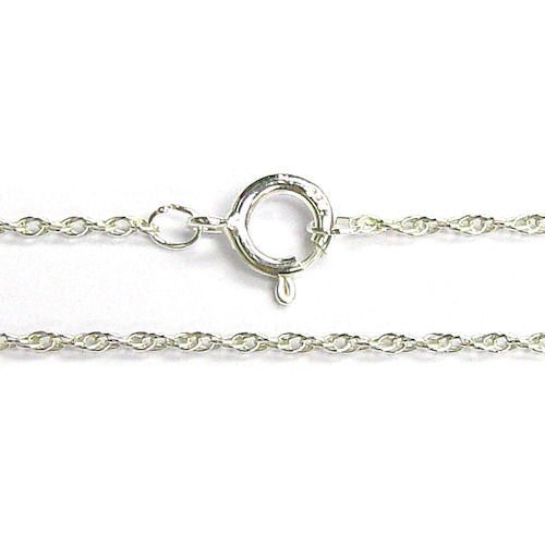 Italian Sterling Silver 8mm Rope Chain Necklace with Spring Ring Clasp - Elegant Jewelry for Women, Gift for Her, Perfect for Everyday Wear & Special Occasions