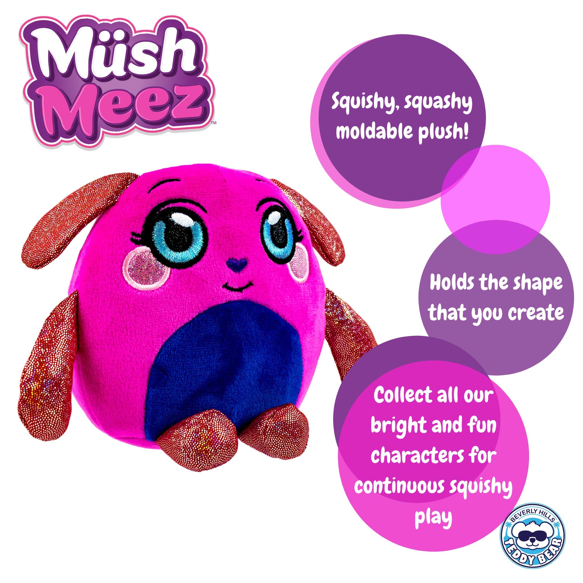 Soft and Squishy Plush Dog Toy - Moldable Stuffed Animal for Stress Relief, Kids Play & Home Decor