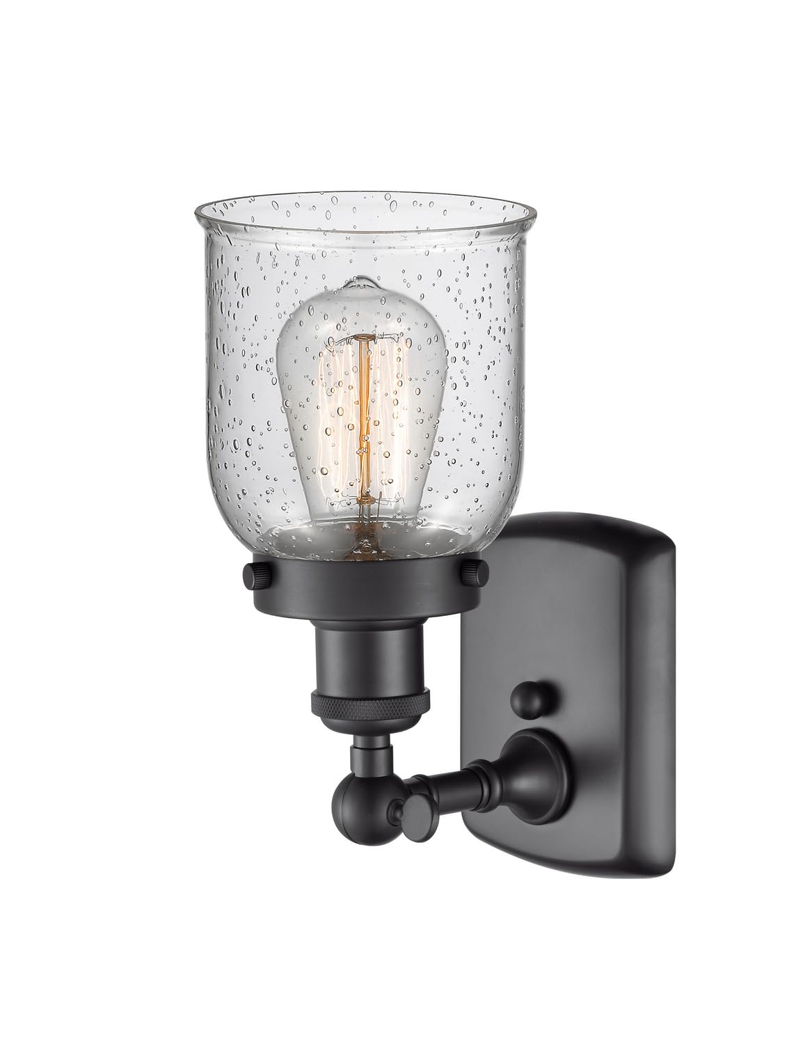 Ballston Collection Black LED Wall Sconce - 916-1W-BK-G54 Modern Transitional Lighting Fixture for Bedroom, Hallway & Living Room Decor