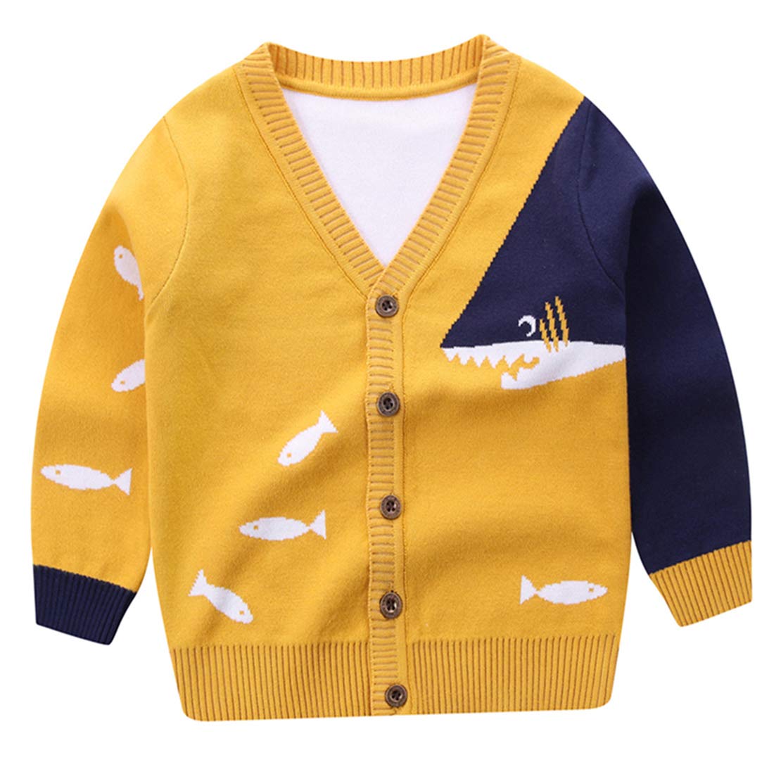 Happy Cherry Unisex Baby Knitted Cardigan - Cute Cartoon Sweater Vest for Boys & Girls - Soft Warm Winter Wear for Newborns & Toddlers - Perfect for Family Photos, Birthday Parties & Daily Outfits