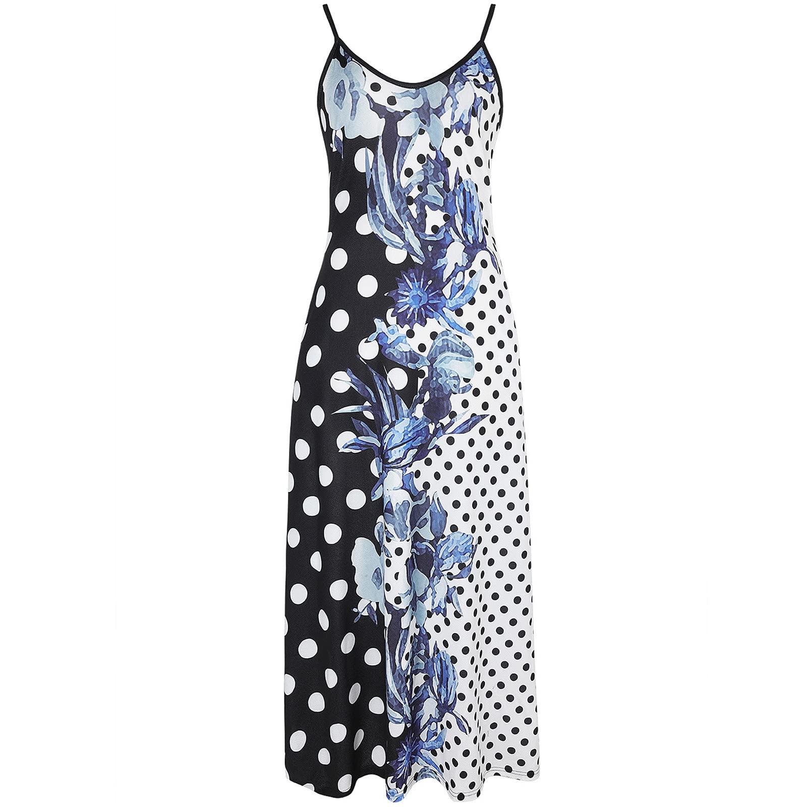 ETHKIA Women's Sleeveless Floral Print Tank Dress - Casual Summer Sundress for Beach, Vacation & Outdoor Activities