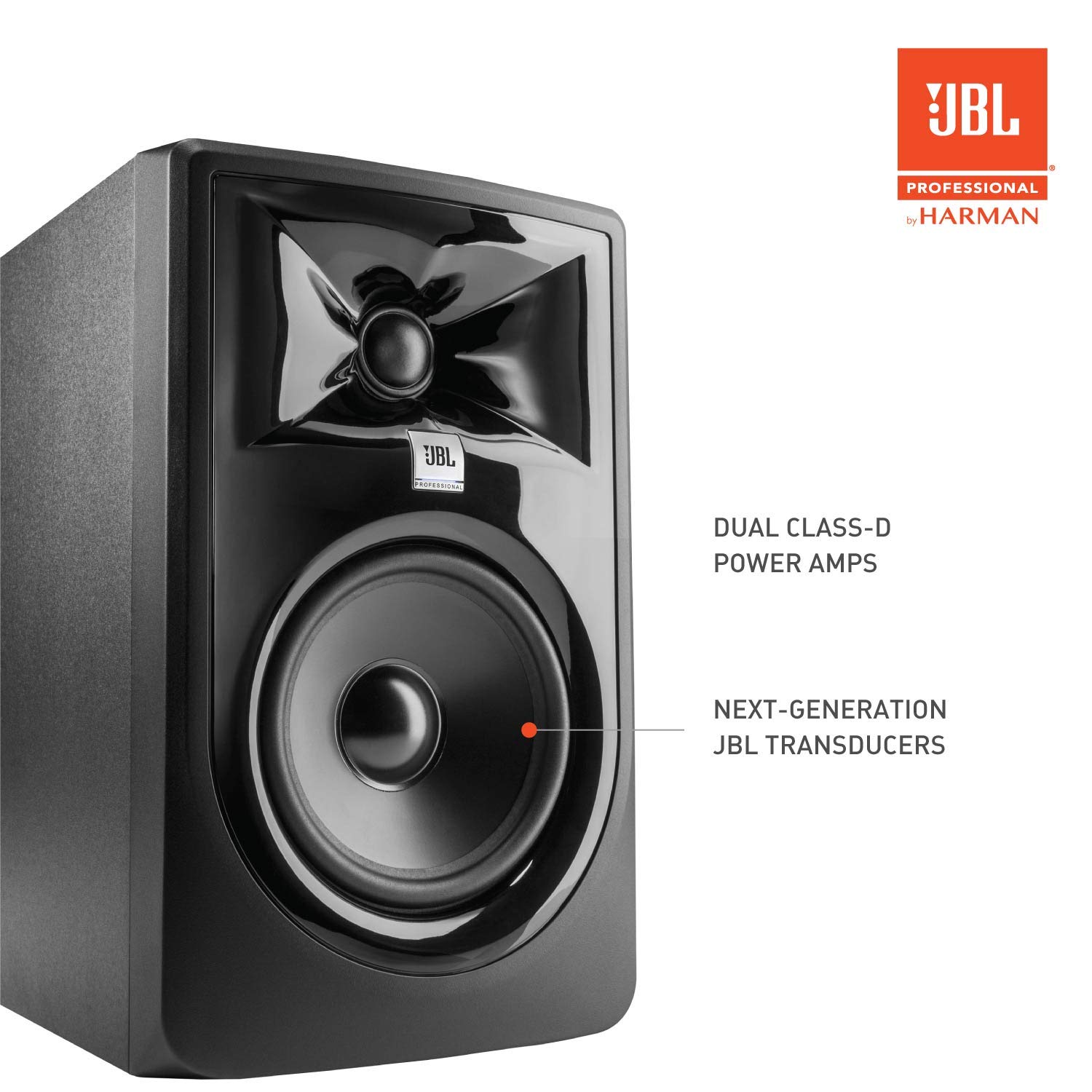 JBL 305PMKII 5-Inch Professional Studio Monitor Speakers (Pair, Black) - Premium Sound for Music Production, Home Recording & Audio Mixing