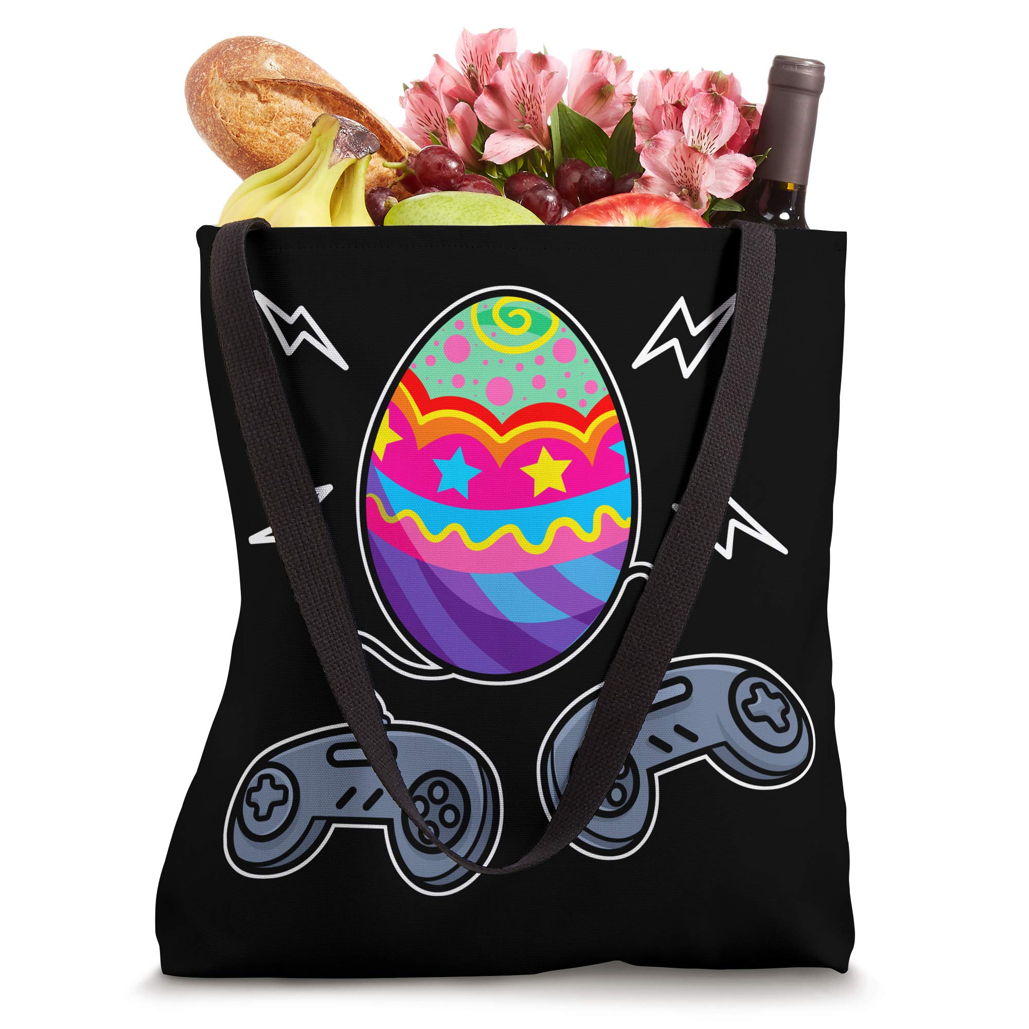 Easter Egg Gaming Tote Bag - Video Game Lover Gift for Kids & Boys - Perfect for Gaming Conventions, School, and Everyday Use