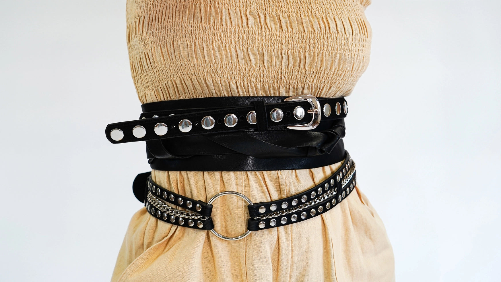 Stylish Suede Belt with Wide Studs - Trendy Fashion Accessory for Men & Women | Perfect for Casual Outfits, Jeans & Dresses