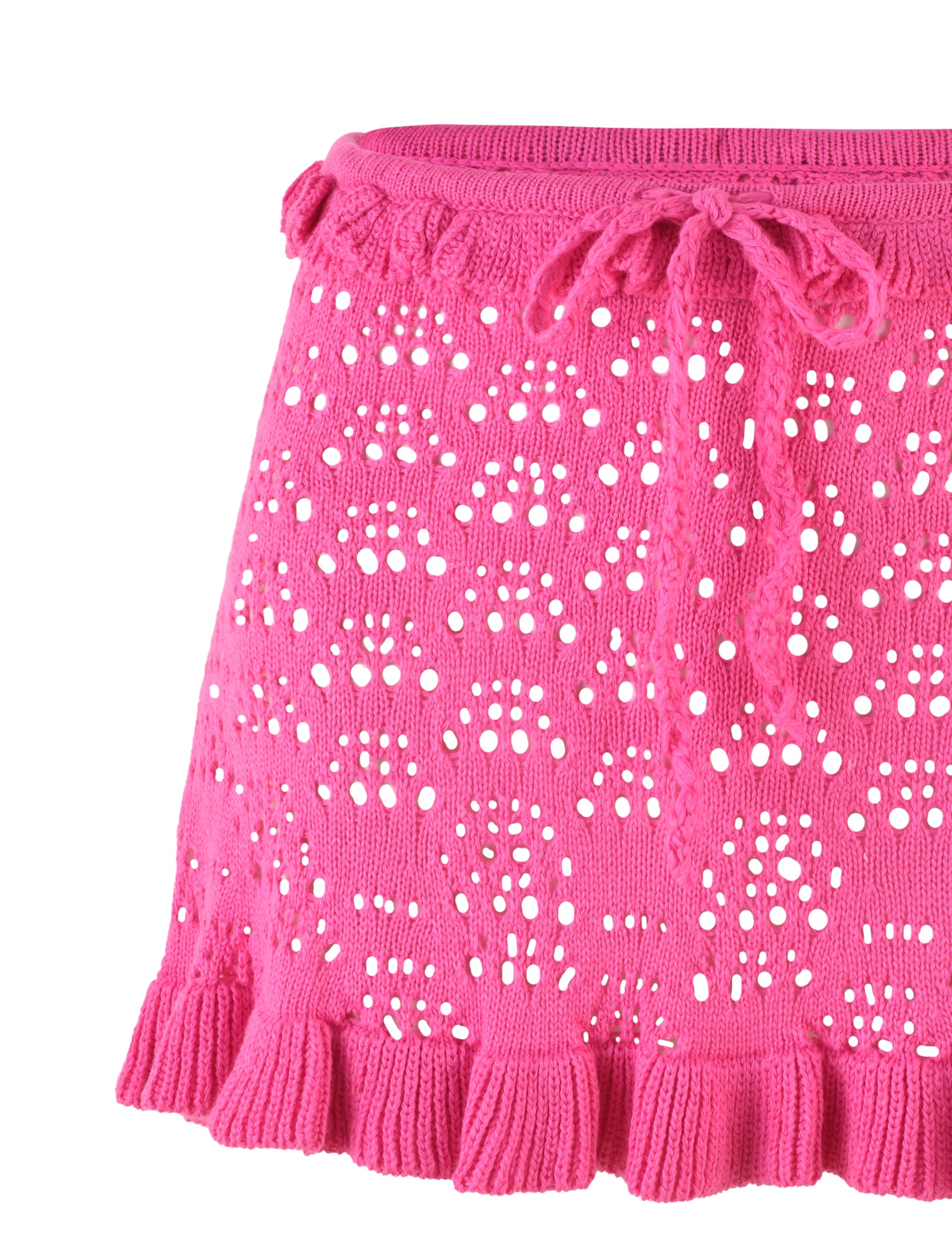 GRAESON Women's Pink Skirt - Hot Pink Flowy Midi Skirt for Casual Wear, Office & Summer Outfits