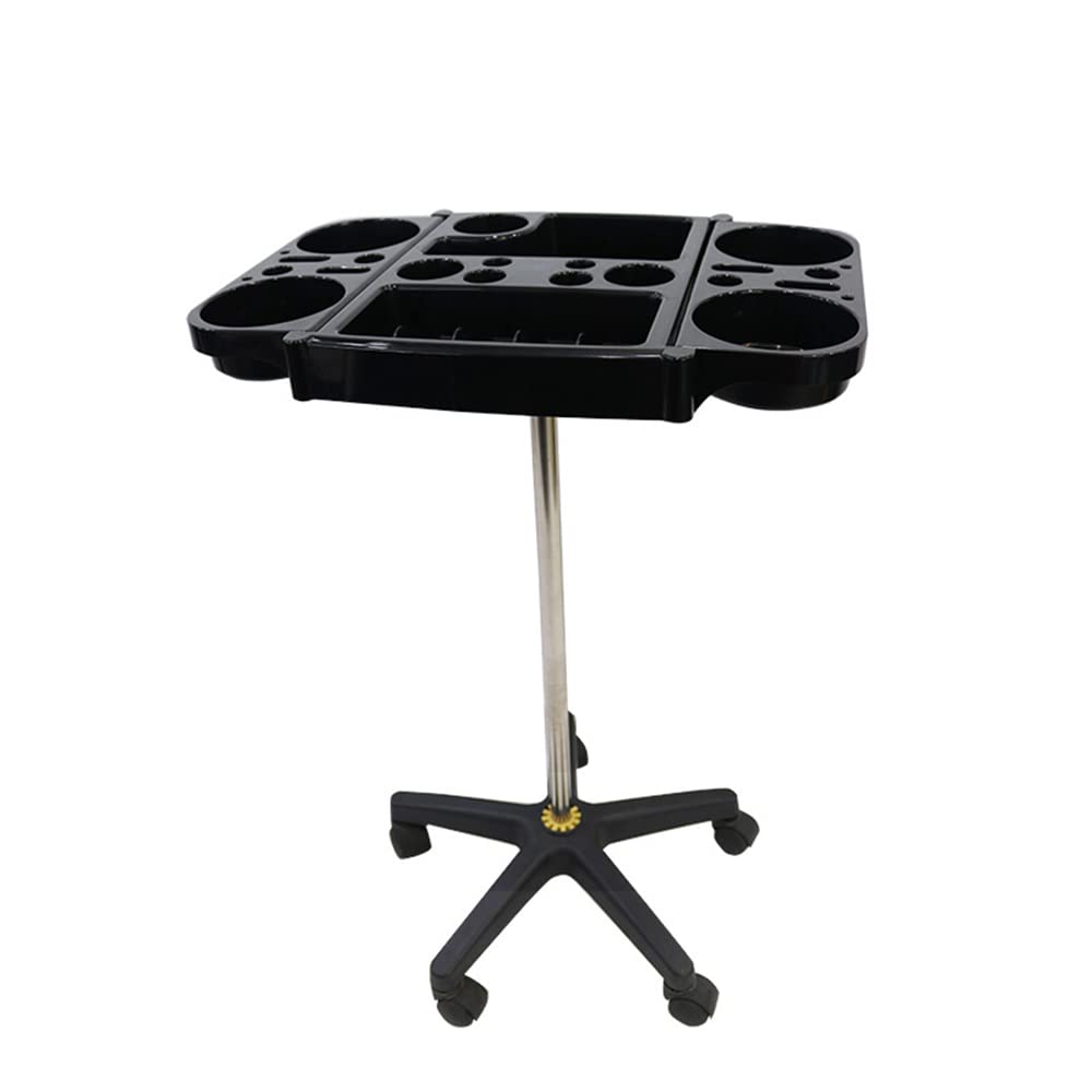 Professional Vertical Hair Dyeing Rack for Salon & Barber Shop - ABS Plastic Multi-Partition Hot Dye Tool Cart - Perfect for Hair Coloring, Highlights, and Ombre Treatments