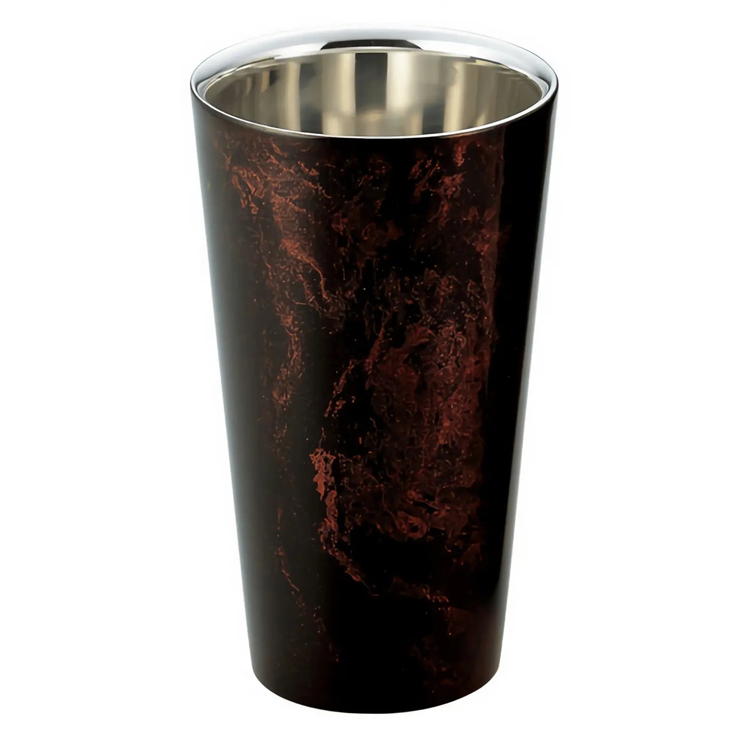 Asahi Premium Stainless Steel Double Wall Insulated Beer Glass - 250ml (8.5oz) - Keeps Drinks Cold for Hours - Perfect for Iced Beer, Cocktails & Outdoor Parties