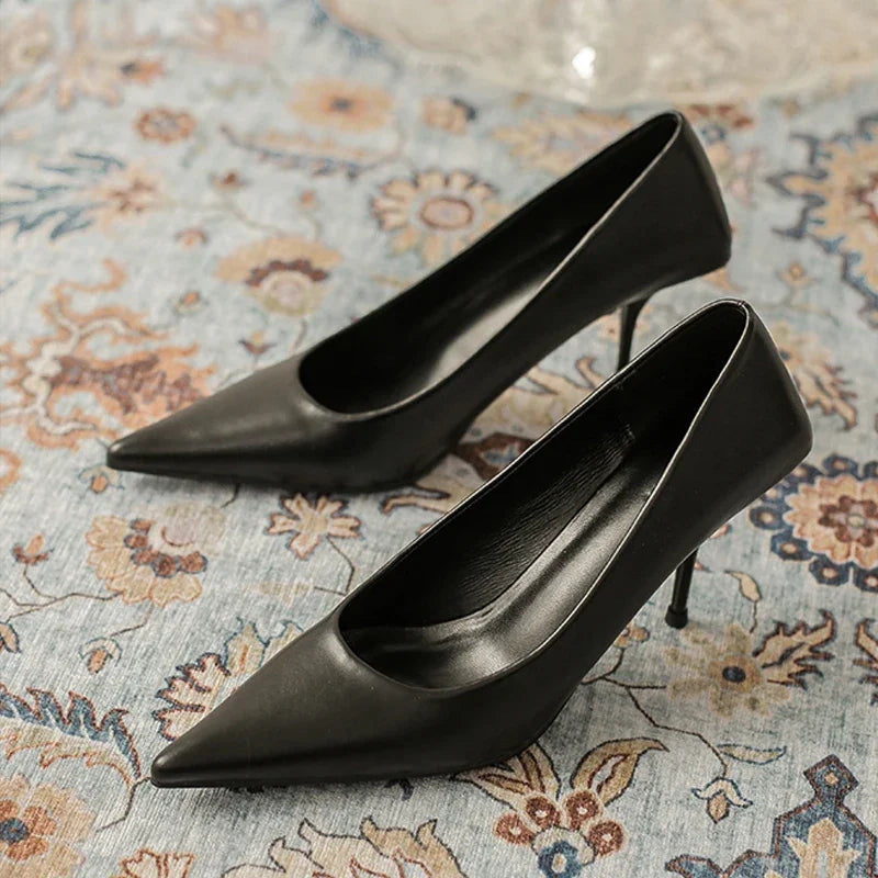 Sexy Green Thin High Heels for Women - Pointed Toe Slip On Pumps - Elegant Prom Wedding Party Shoes - Perfect for Evening Events, Date Nights & Special Occasions