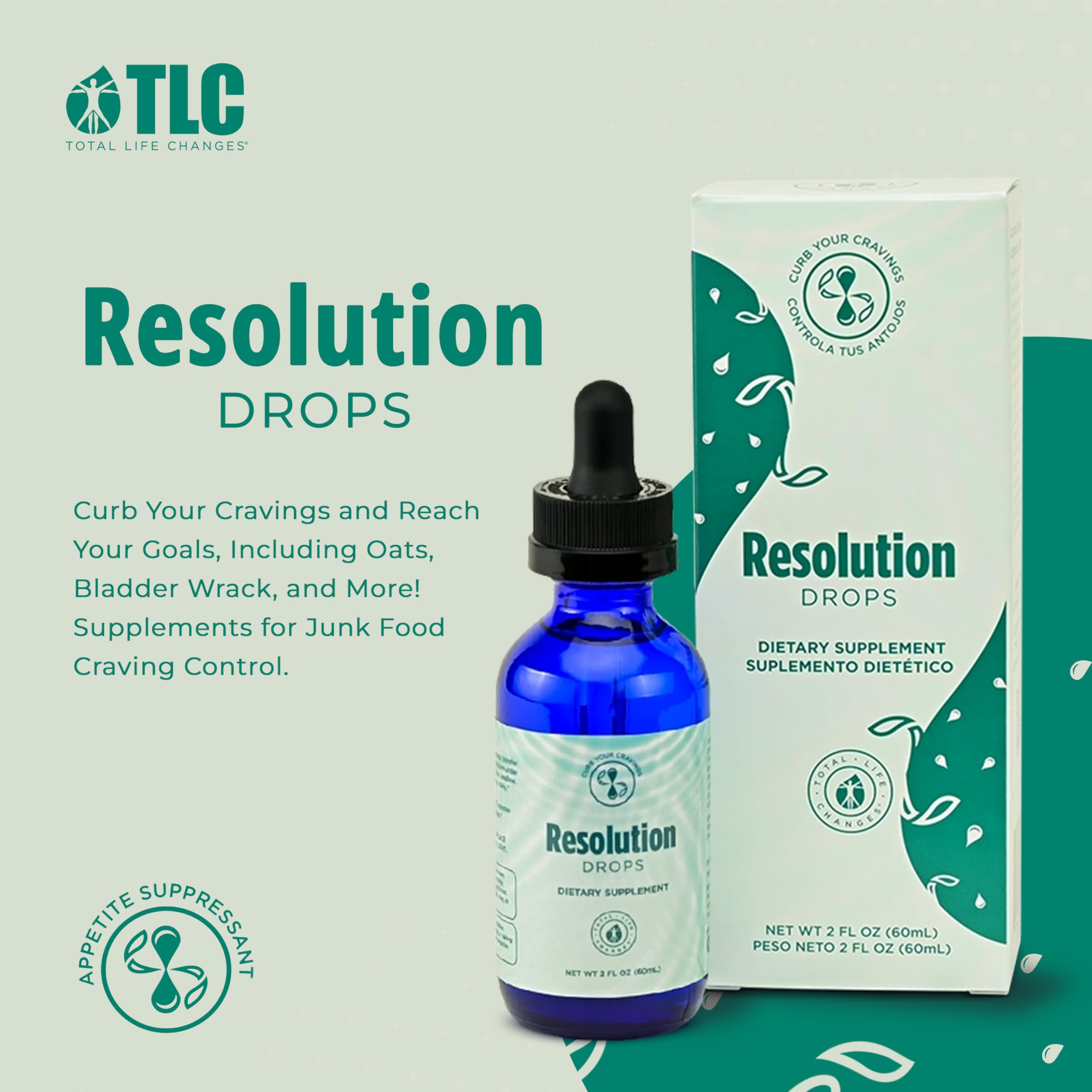 Resolution Drops - Natural Craving Control Supplement for Weight Management & Wellness, 2 fl oz - Supports Balanced Lifestyle & Healthy Transformation | Perfect for Daily Use, Fitness Routines & Stress Relief