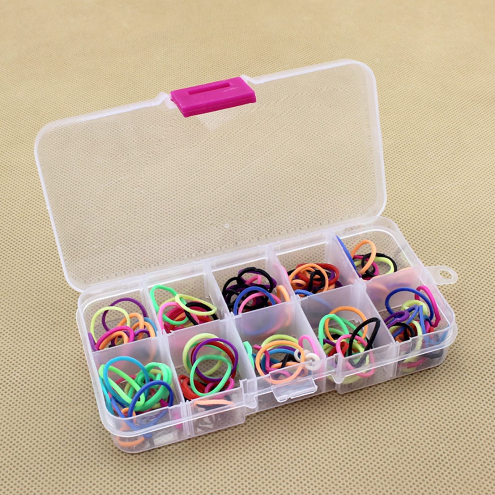 10 Grids Clear Plastic Organizer Box with Adjustable Dividers - Jewelry Storage Container for Beads, DIY Crafts, Fishing Tackles | Portable Clear Storage Box for Home, Office & Travel Organization