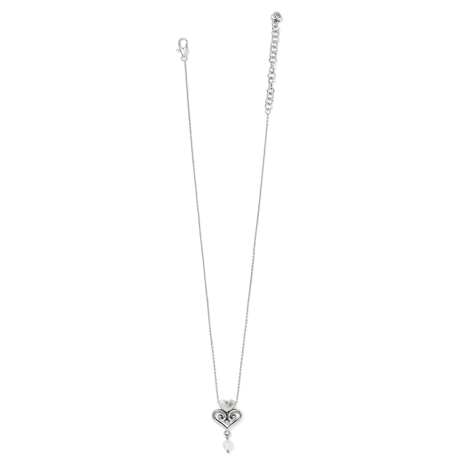 Alcazar Amor Pearl Pendant Necklace for Women - 18K Gold Plated Elegant Jewelry Gift for Birthday, Anniversary & Valentine's Day - Perfect for Weddings, Parties & Special Occasions