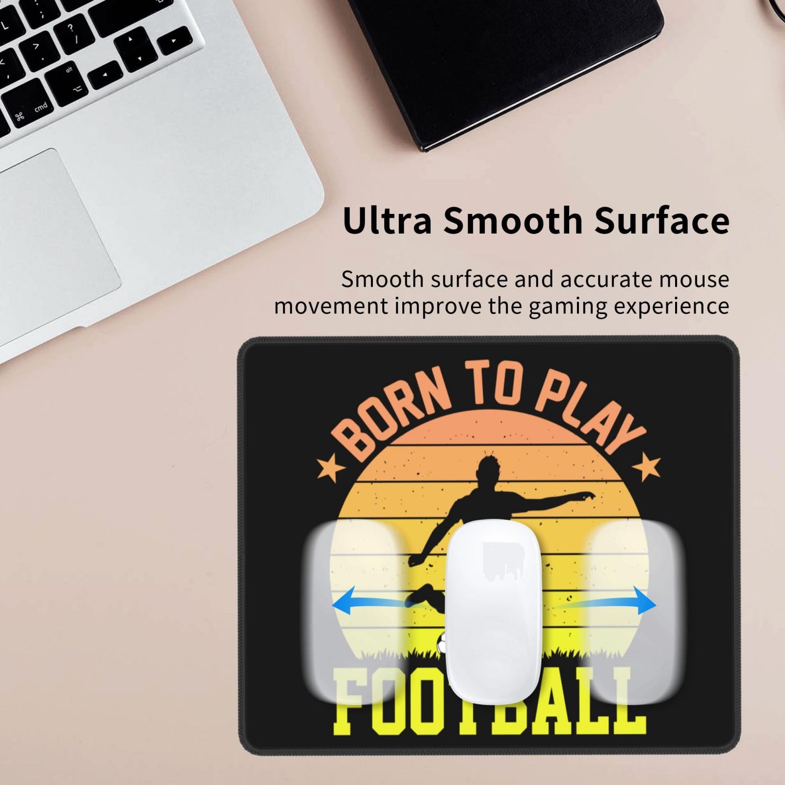 SIYTUAU Waterproof Non-Slip Rubber Mouse Pad - 10x12 Inch Gaming & Office Mouse Mat for Football Fans - Perfect for PC, Laptop, and Workstation Use