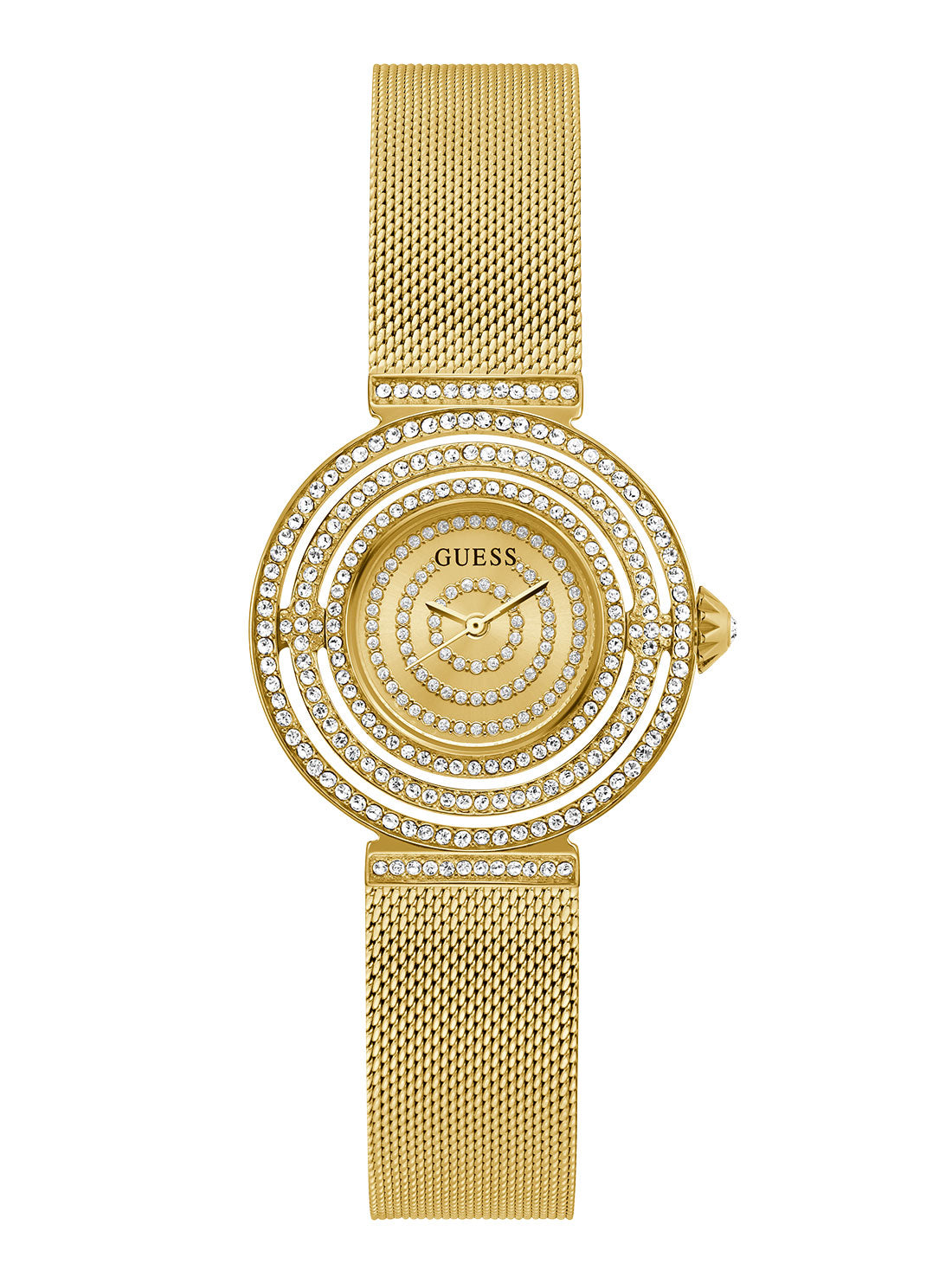 Luxury Gold Dream Crystal Mesh Watch for Women - Elegant Fashion Accessory for Parties, Weddings & Everyday Wear