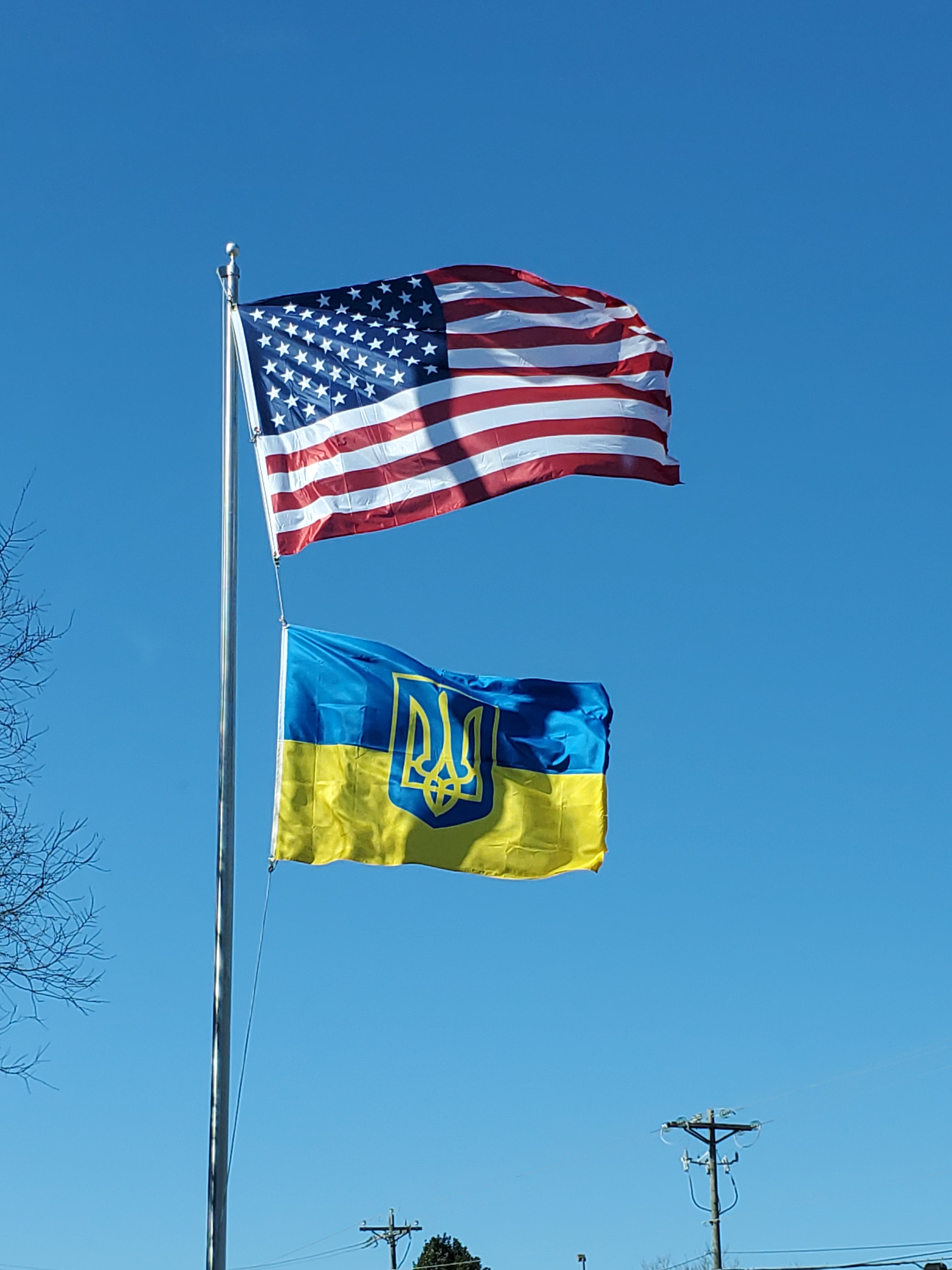 5'x8' Ukraine Trident Flag - 100D Rough Tex® Durable Ukrainian National Flag - Perfect for Outdoor Display, Parades & Patriotic Events
