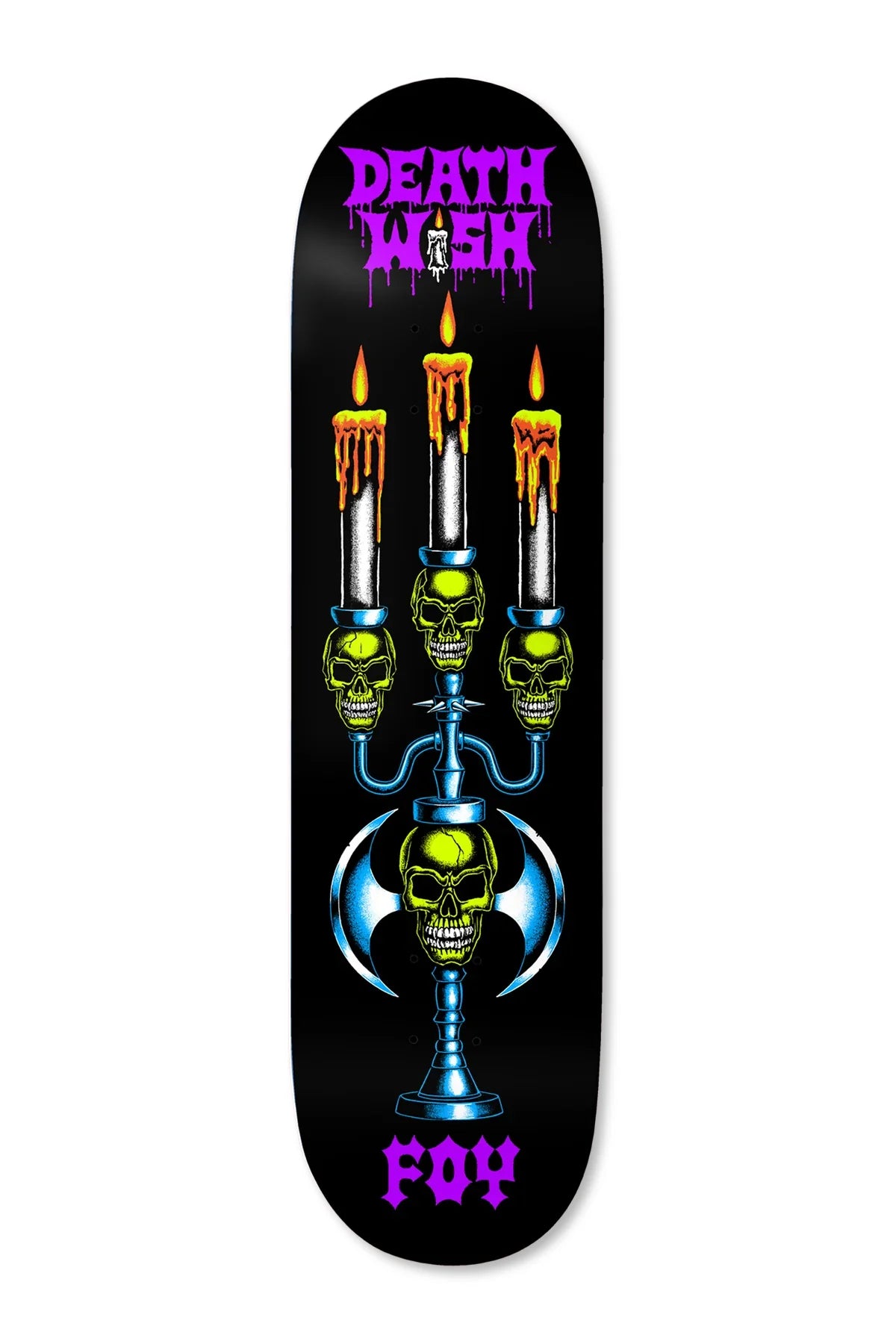Deathwish Foy Forgotten Relics Skateboard Deck 8.0 - Premium 8-Inch Skateboard for Street & Park Riding | Durable Maple Wood Deck for Skaters