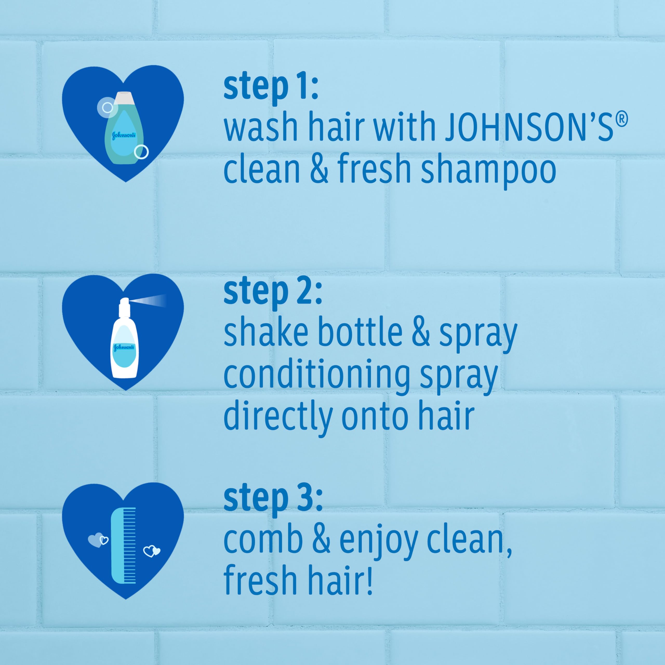 Johnson's Kids Clean & Fresh Tear-Free Shampoo & Body Wash - Hypoallergenic, Paraben, Sulfate & Dye Free - Gentle for Toddlers & Kids Hair Care - FreshBoost Scent 13.6 fl oz - Perfect for Daily Bath Time & Sensitive Skin