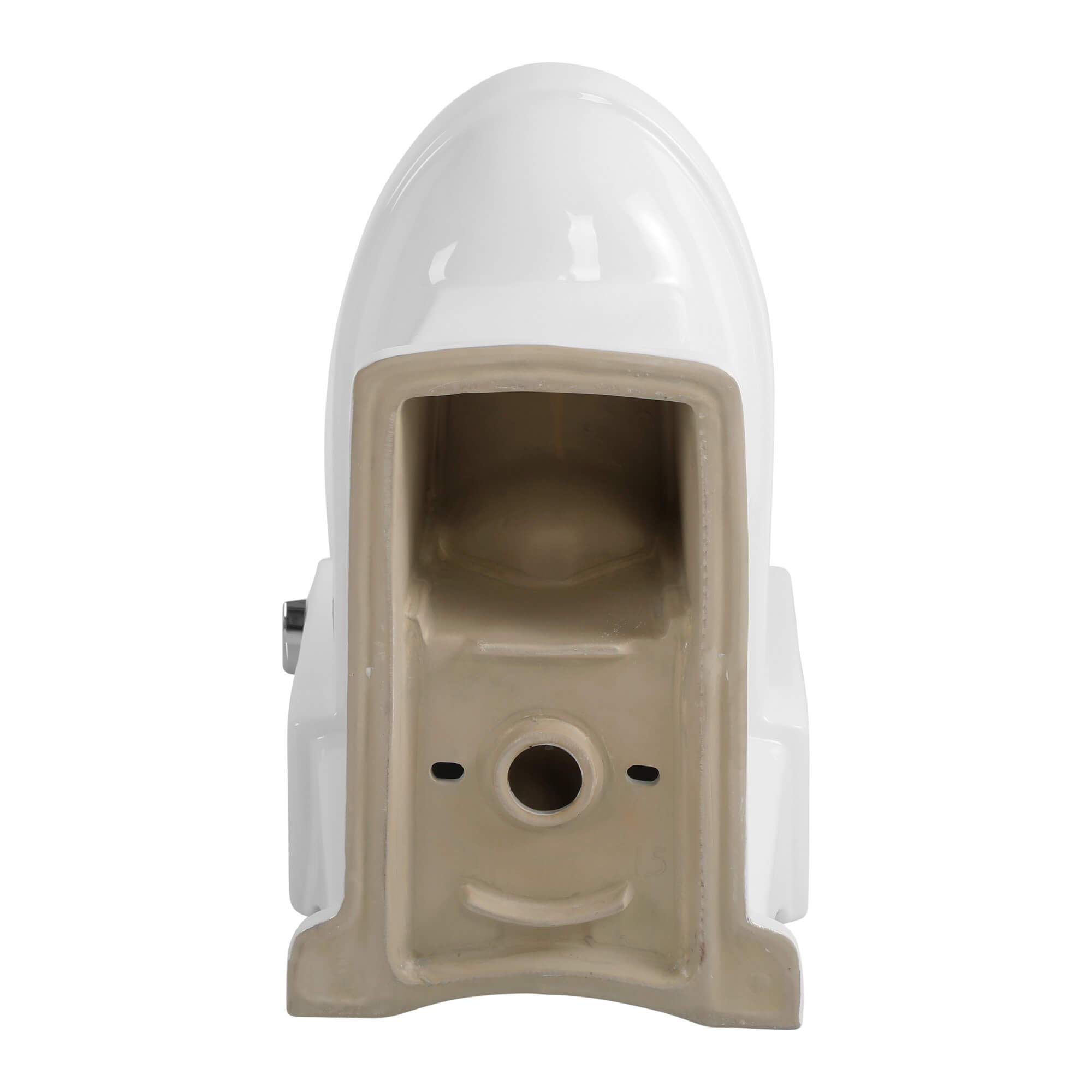 Modern One-Piece Elongated Toilet - ADA Compliant, Water-Efficient & Easy-Clean Design for Bathroom Remodeling & Home Upgrade