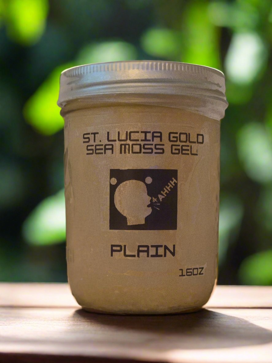 Premium St. Lucia Gold Sea Moss Gel - 16 oz & 45 oz Sizes | Organic, Nutrient-Rich Superfood for Smoothies, Skin Care & Immune Support