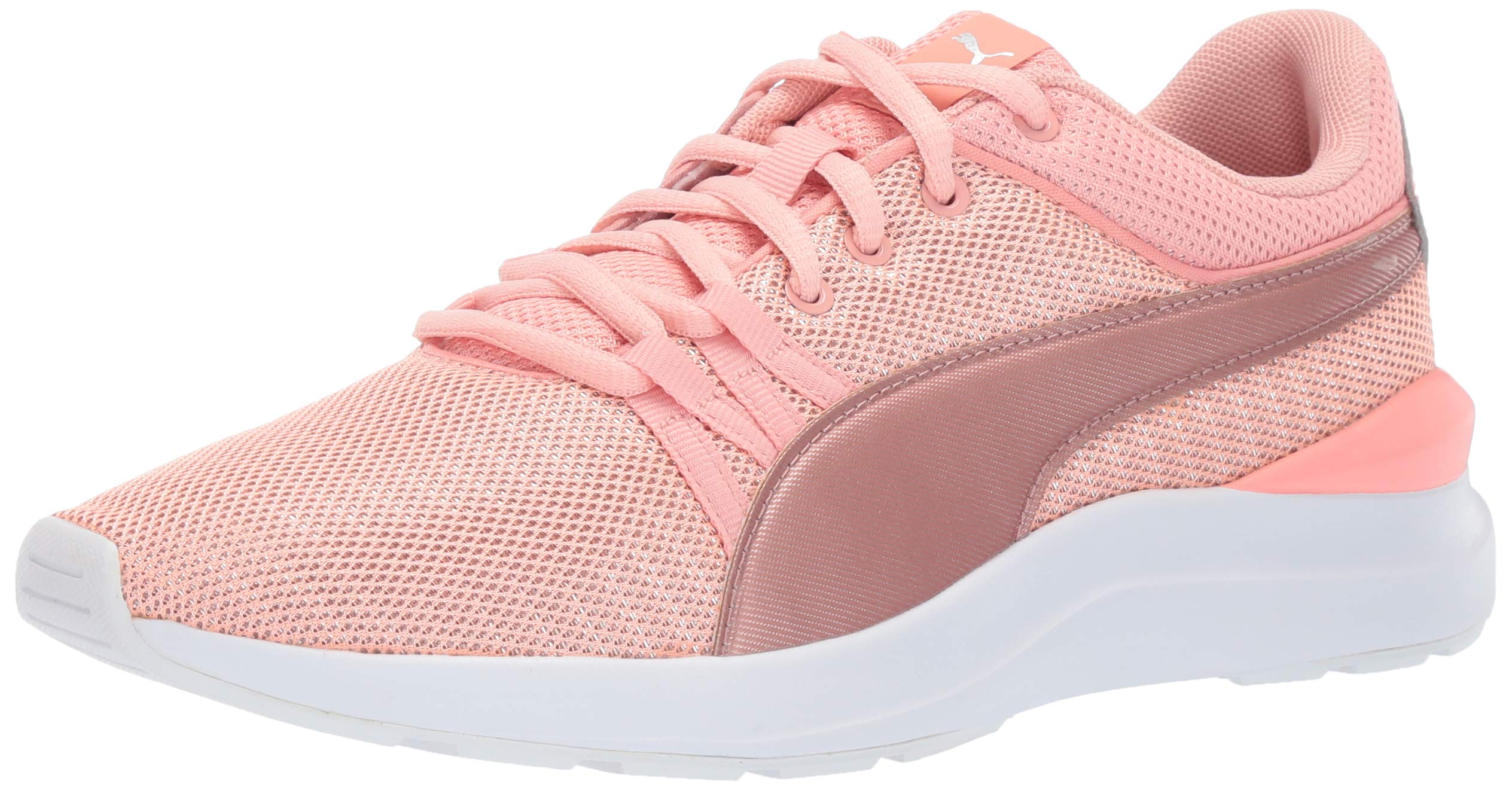 Puma Unisex Kids Adela Sneaker - Light Pink Rose Gold Athletic Shoes for Boys & Girls, Size 6 M US Big Kid | Comfortable Casual Walking & School Shoes for Active Children