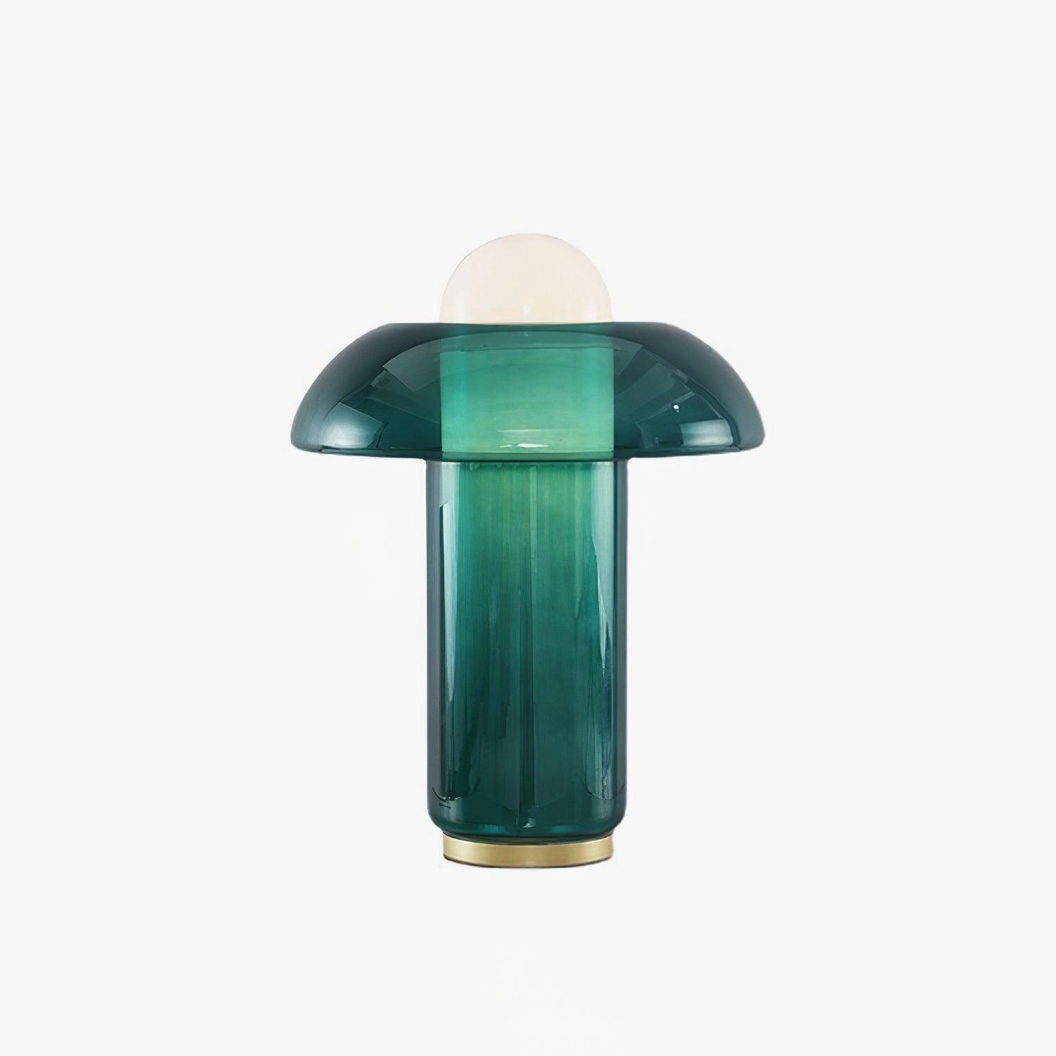 Modern Glass Mushroom Table Lamp - Elegant Bedside & Living Room Decor for Cozy Ambiance