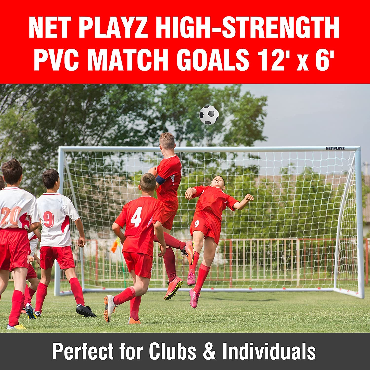 High-Strength Backyard Soccer Goals for Kids & Teens - Weatherproof Fast Setup Soccer Net - Perfect for Youth Training, Birthday Gifts & Outdoor Family Fun