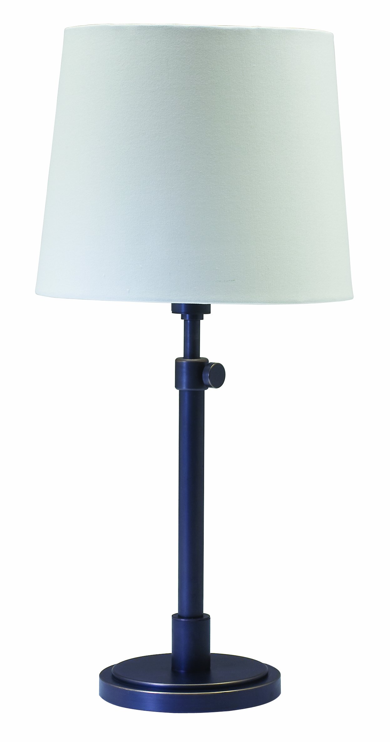 House of Troy TH750-OB Portable Table Lamp - Oil Rubbed Bronze Finish with Off-White Linen Shade | Classic Townhouse Style for Bedroom Nightstand, Living Room End Table & Office Desk Lighting
