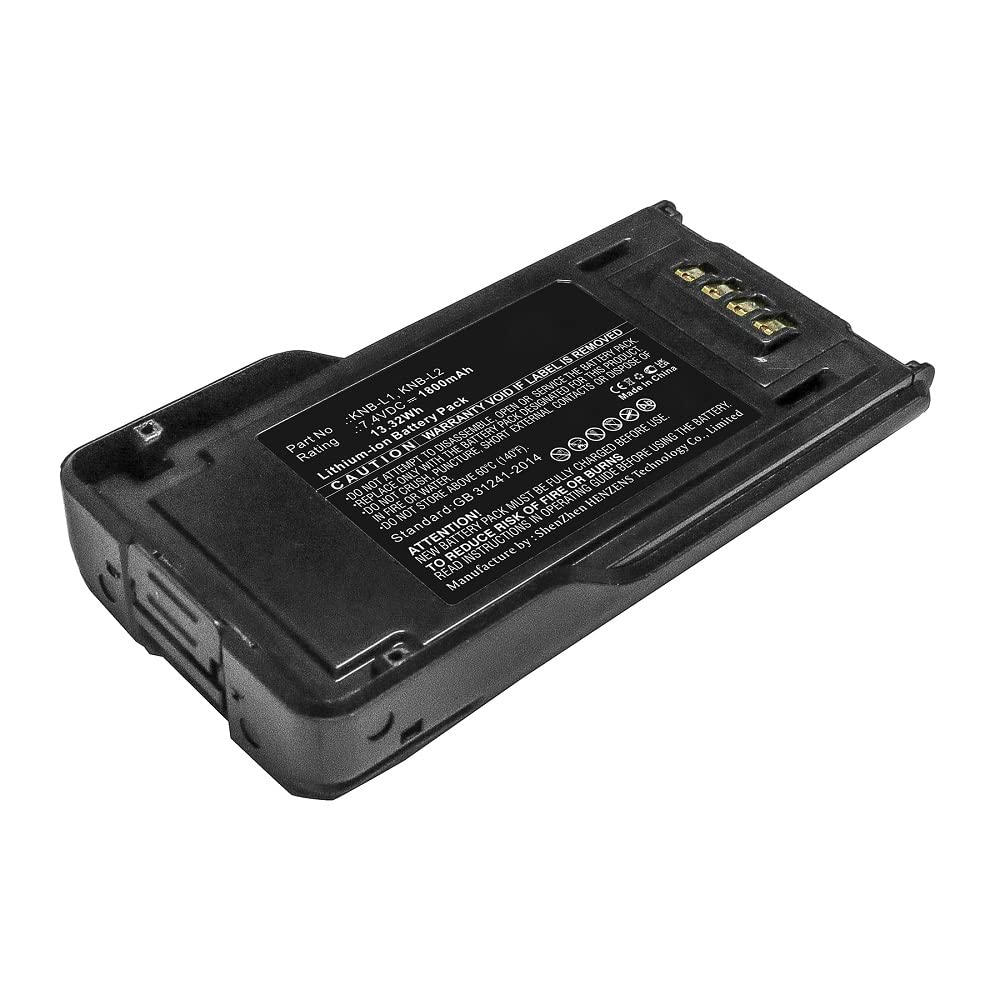 Synergy Digital 2-Way Radio Battery - 1800mAh Li-ion Replacement for Kenwood KNB-N4 & KNB-L1 | 7.4V High Capacity Walkie Talkie Battery | Perfect for Security, Construction & Outdoor Adventures