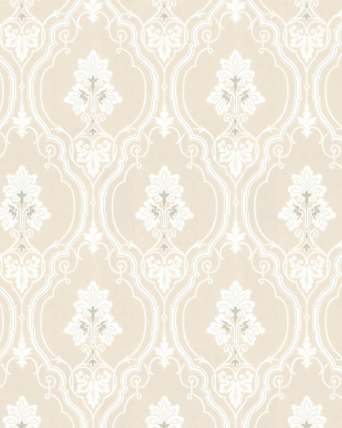 Lim & Handtryck Wallpaper - Elk White/Peat - Scandinavian Nature-Inspired Wallpaper for Living Room & Bedroom Decor