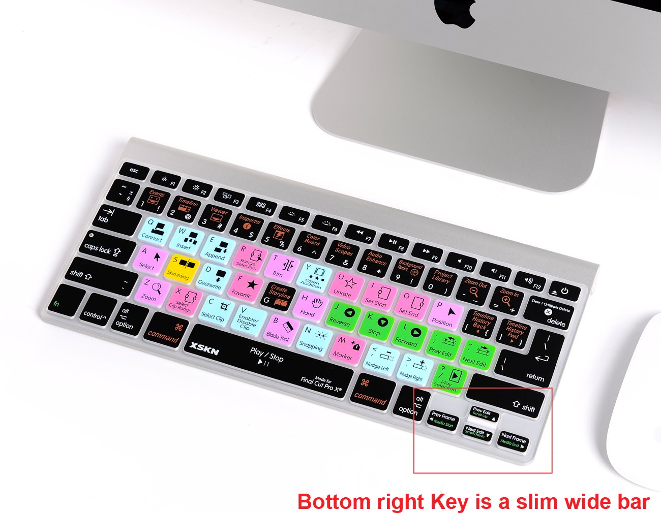 Silicone Keyboard Cover for MacBook Pro 13 15 17 Inch - Compatible with Final Cut Pro X (US/EU ISO Layout) | Protective Skin for Editing Workstations & Creative Professionals