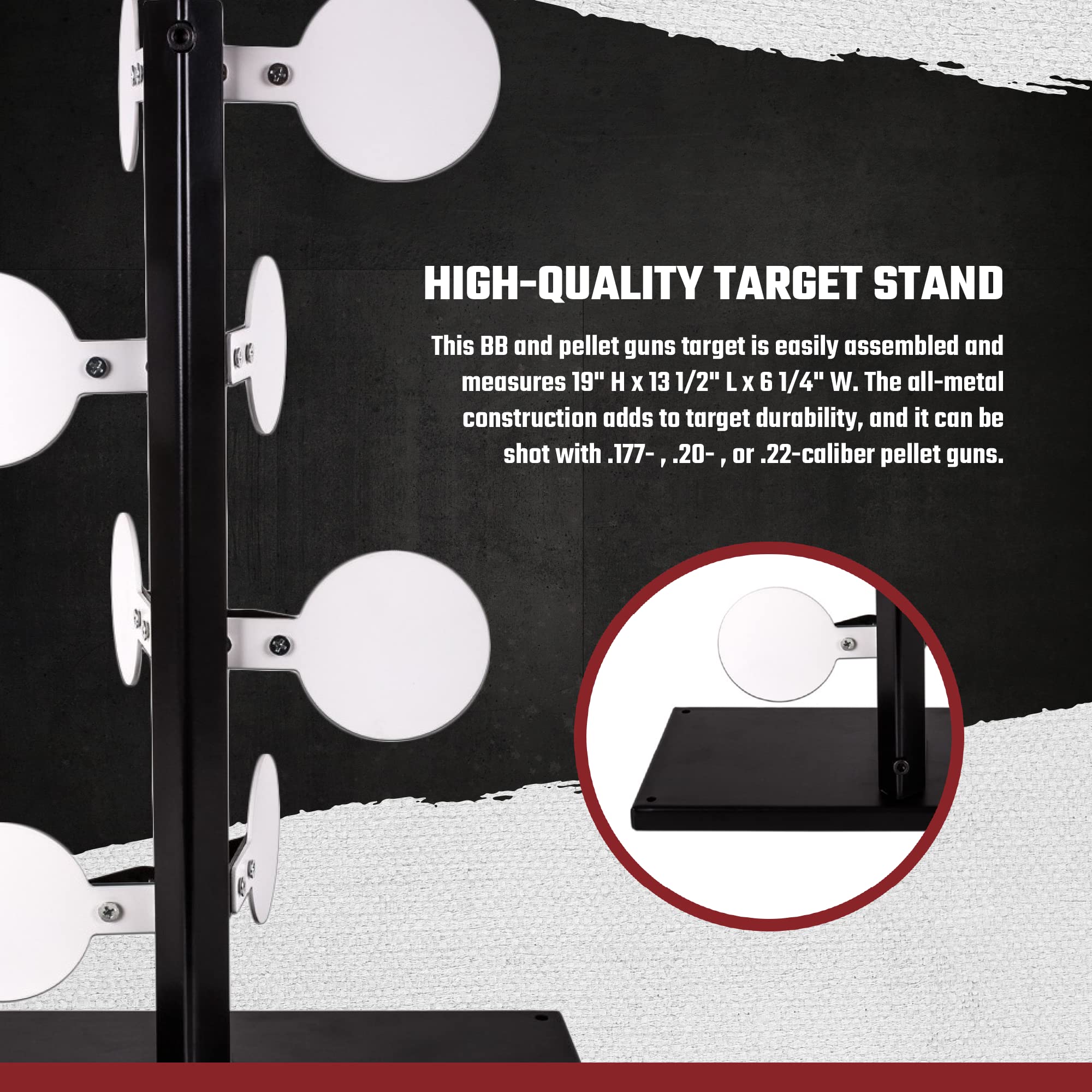 Air Venturi Airgun Target - High-Quality Shooting Practice Target for Air Rifles & Pellet Guns | Perfect for Backyard Training, Hunting Prep & Competitive Shooting