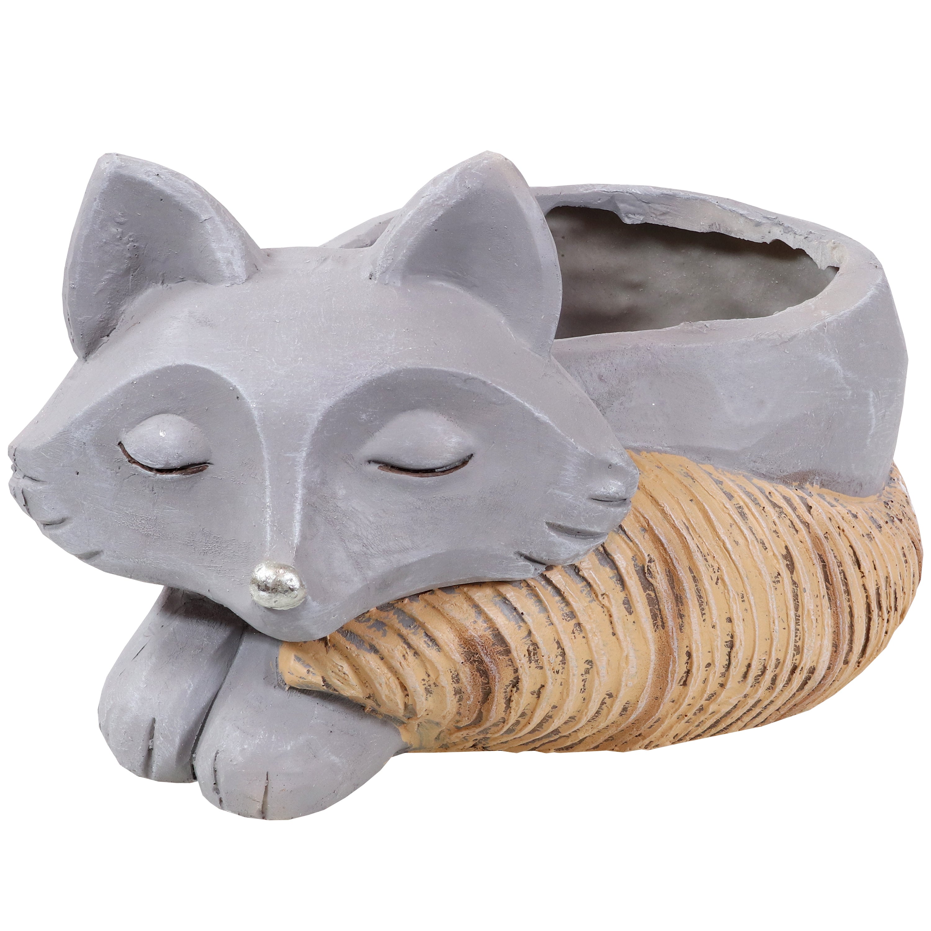 Sunnydaze Finley the Fox Indoor Planter Statue - 8