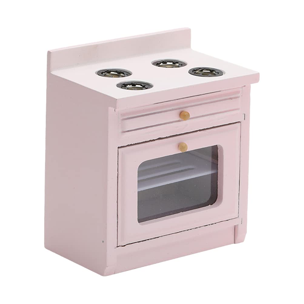 Miniature Dollhouse Kitchen Stove Oven - Realistic Gas Cooker Model for Dollhouse Accessories, Miniature Furniture & Kids Play Toys | Perfect for Dollhouse Decor, Micro World Scenes & Children's Pretend Play